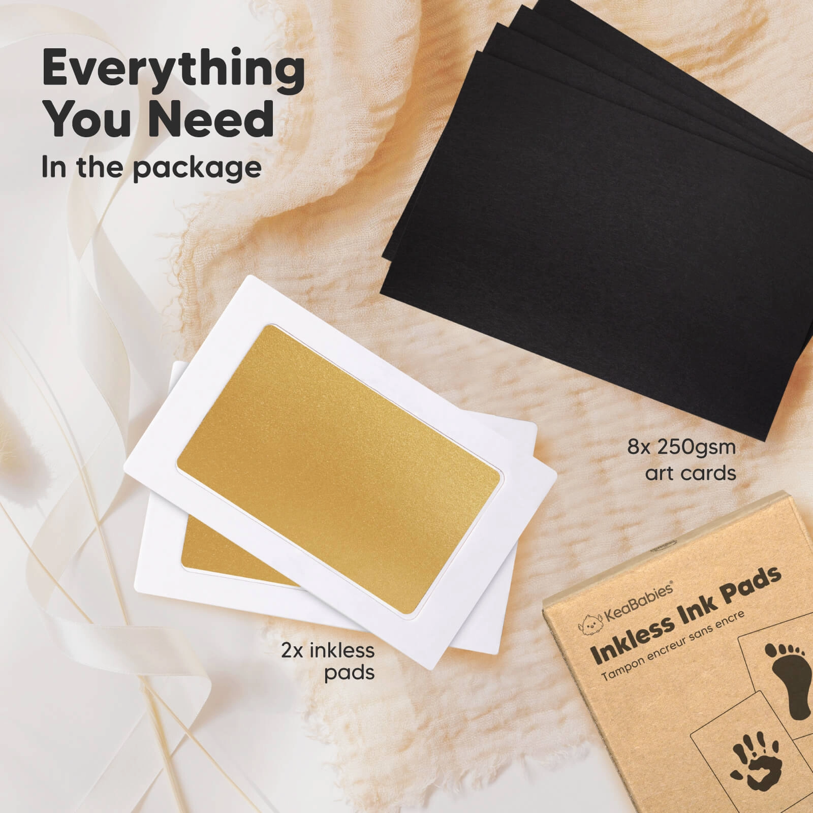 2-Pack Inkless Ink Pads (Gold)