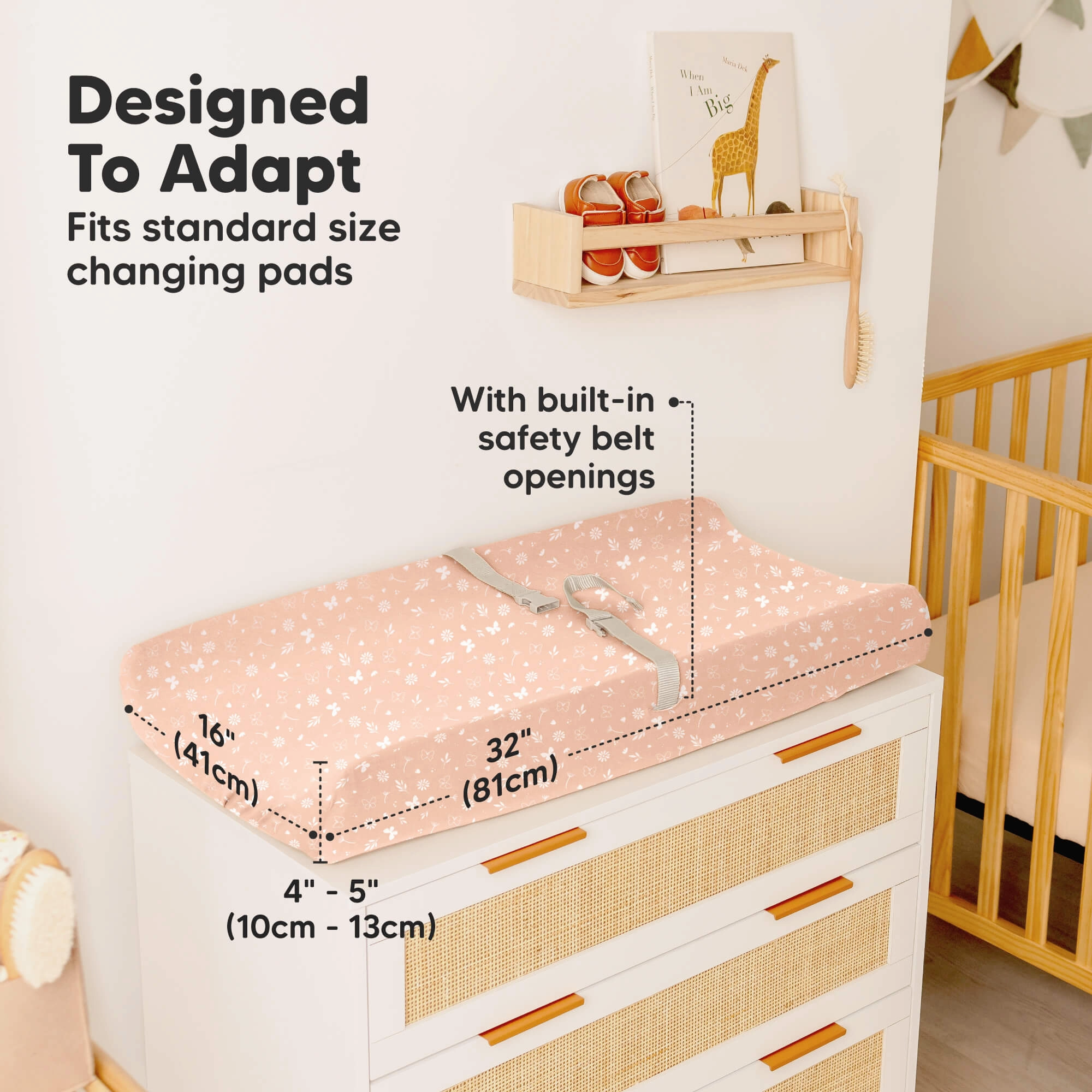 2-Pack Isla Changing Pad Covers (Butterflies)