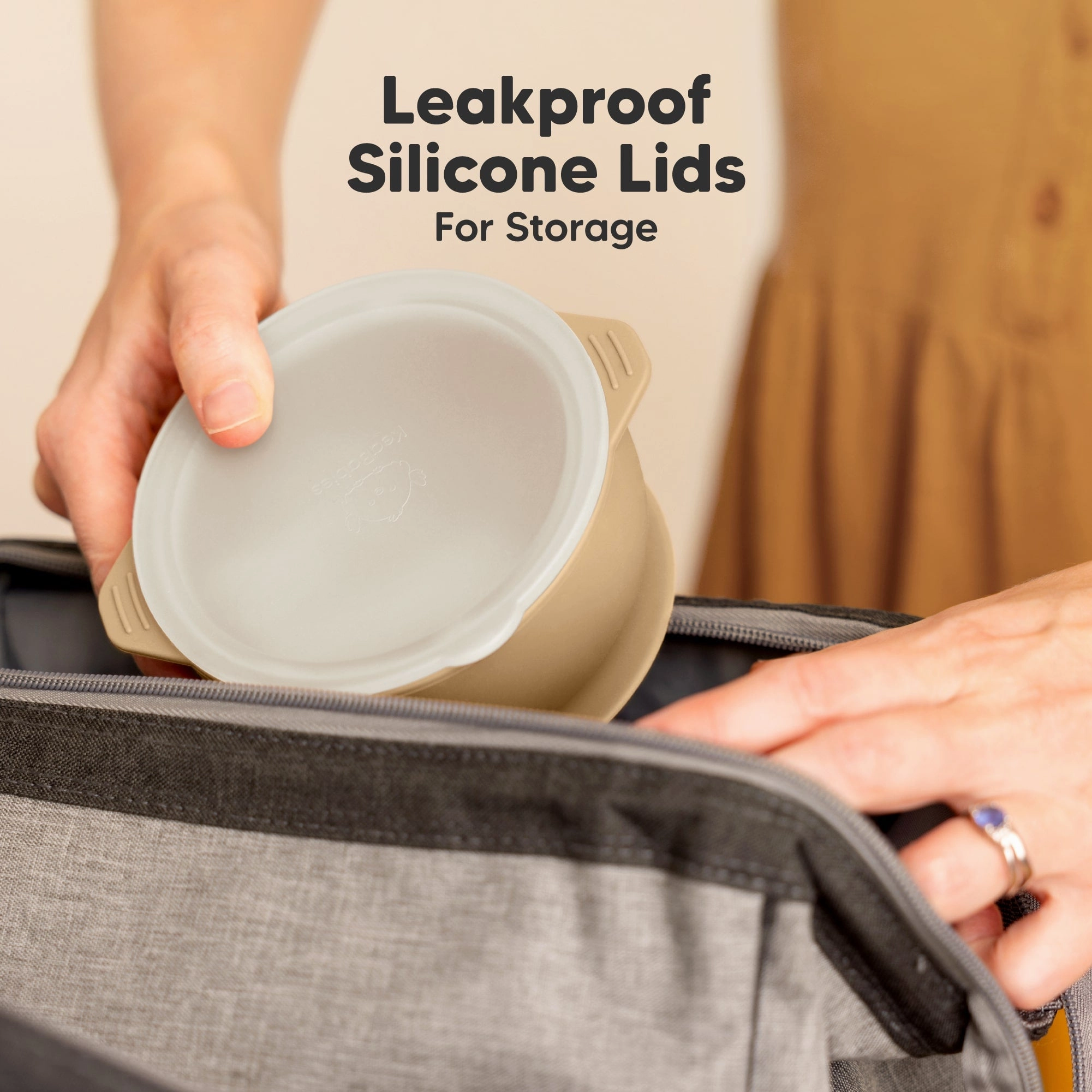 2-Pack Prep Silicone Suction Bowls (Terracotta)