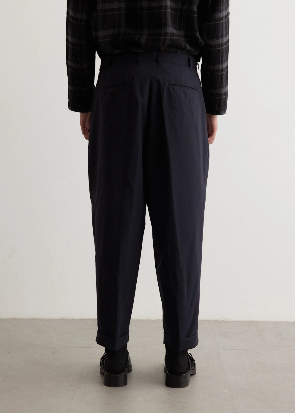 2 Pleats Wool Tropical Pants