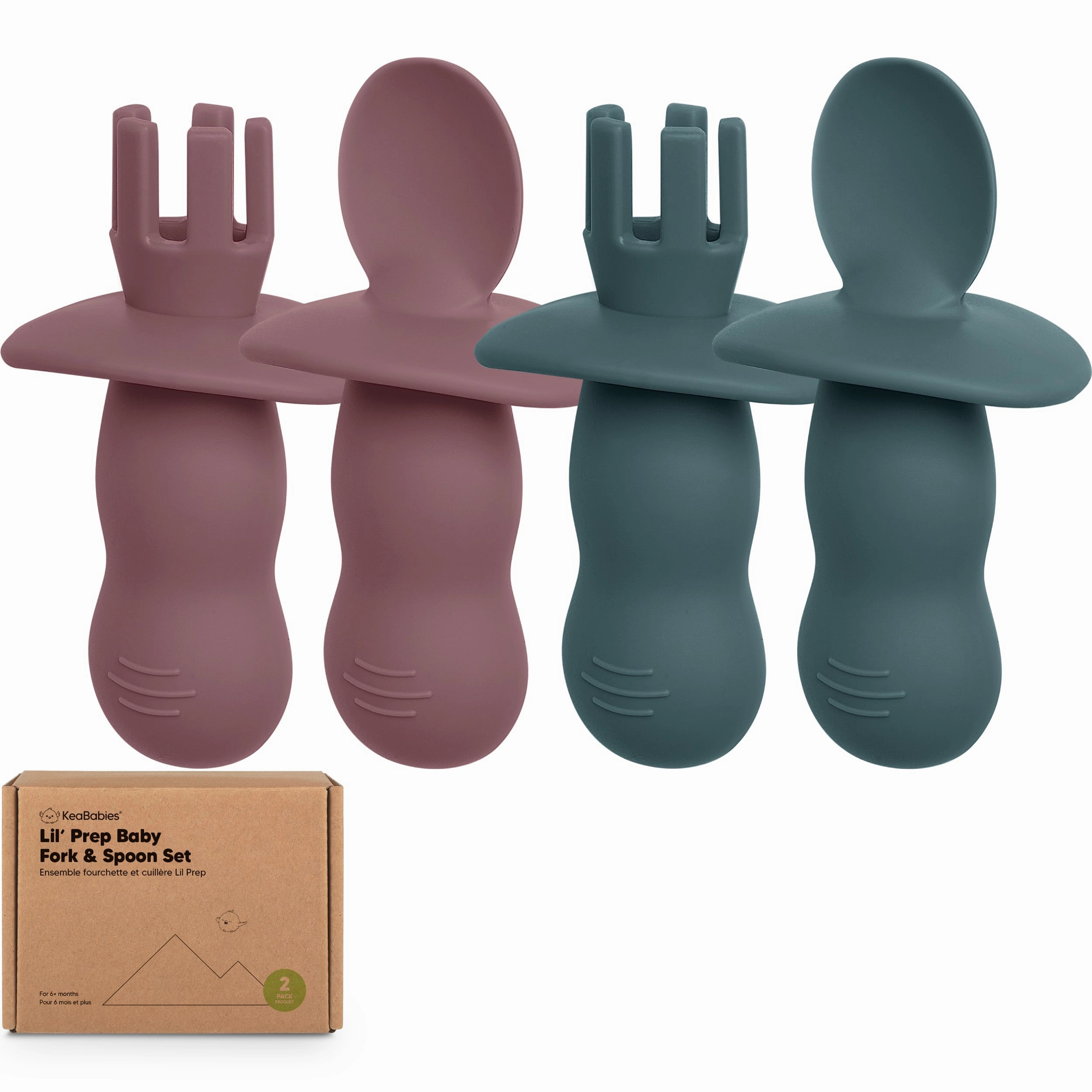 2-Sets Lil’ Prep Baby Fork & Spoon