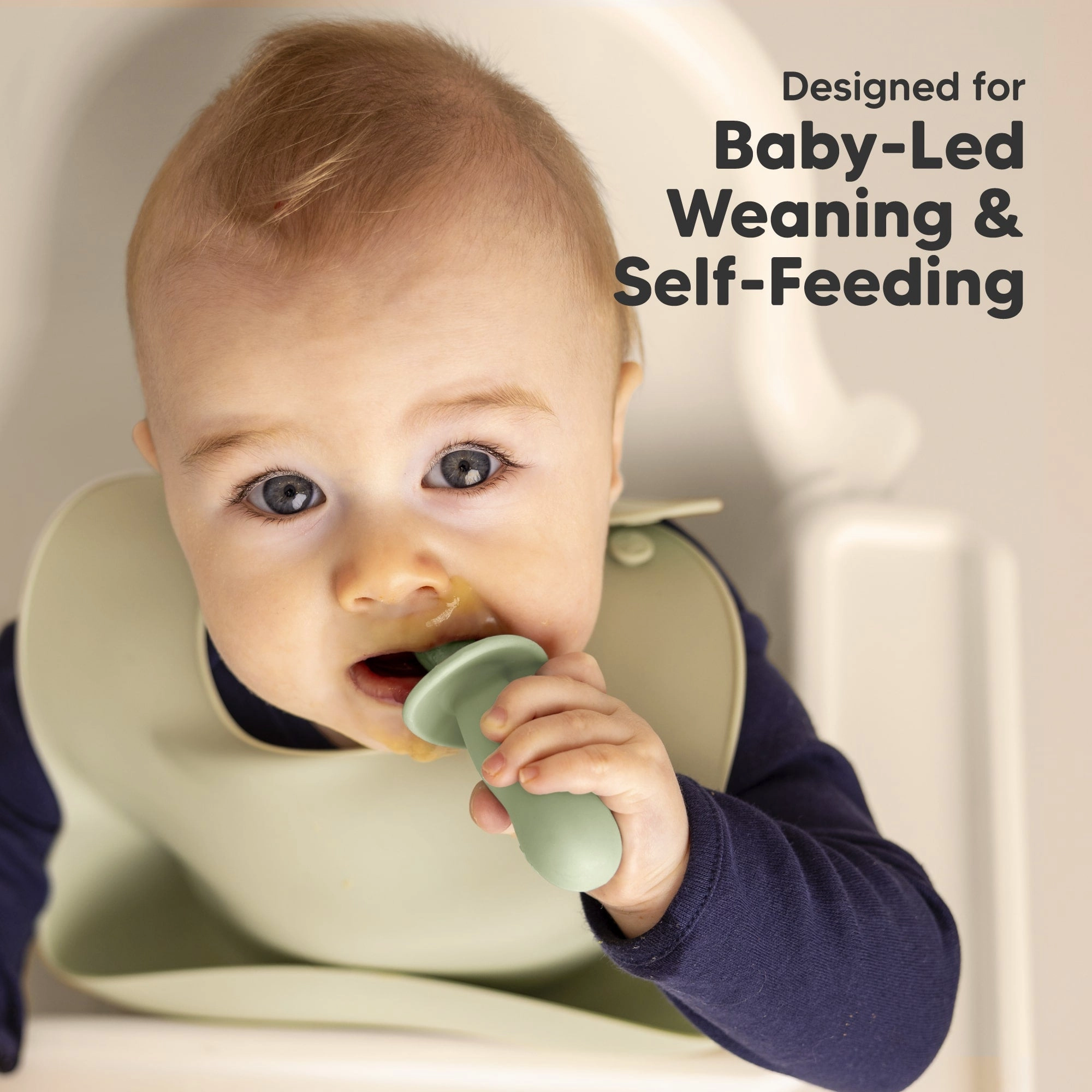 2-Sets Lil’ Prep Baby Fork & Spoon (Sage)