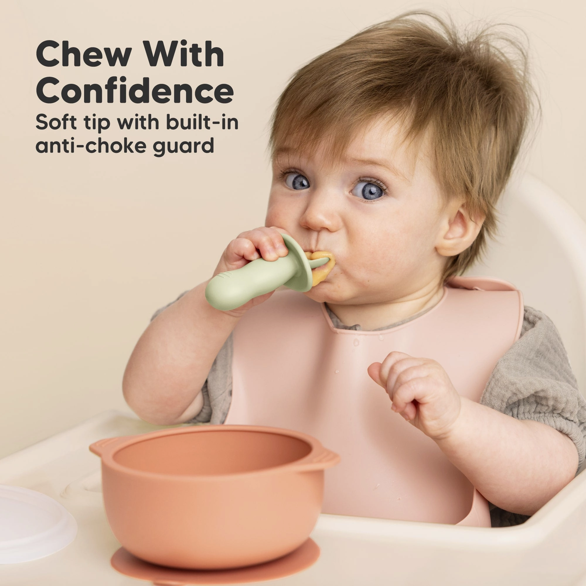 2-Sets Lil’ Prep Baby Fork & Spoon (Sage)