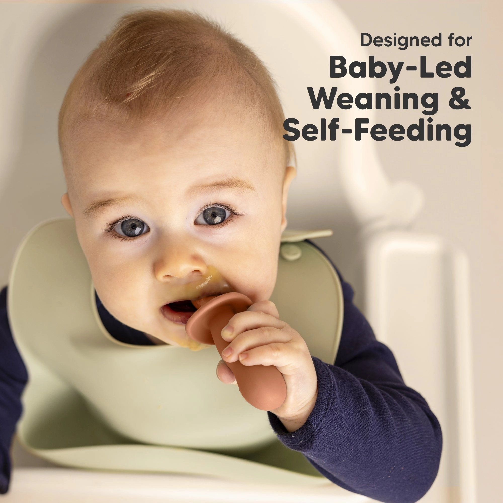 2-Sets Lil’ Prep Baby Fork & Spoon (Terracotta)