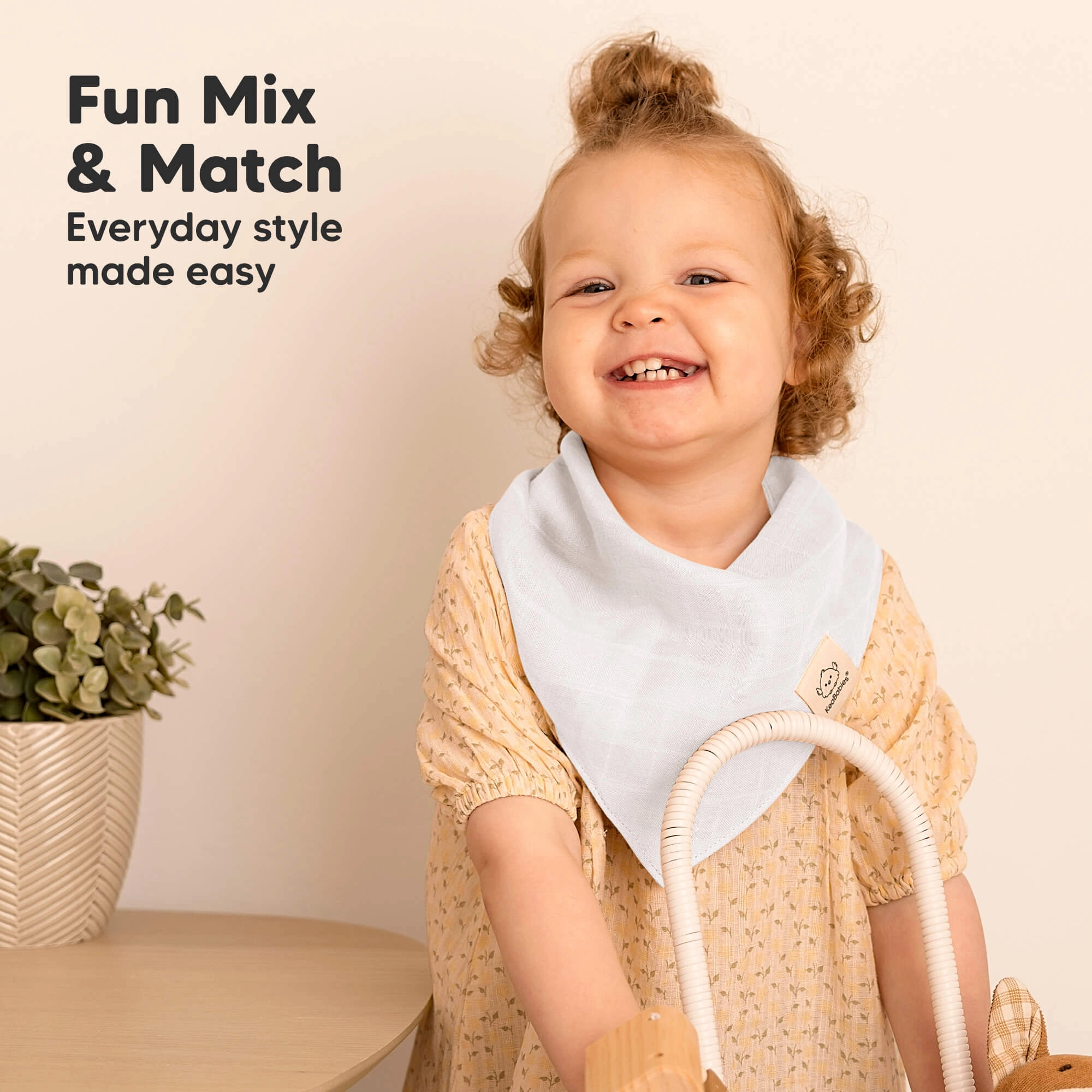 8-Pack Lumi Muslin Bandana Bibs (Nimbus)