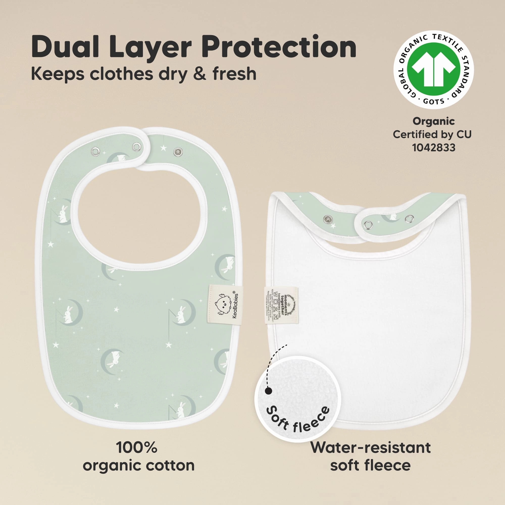 8-Pack Urban Drool Bibs (Lunaris)