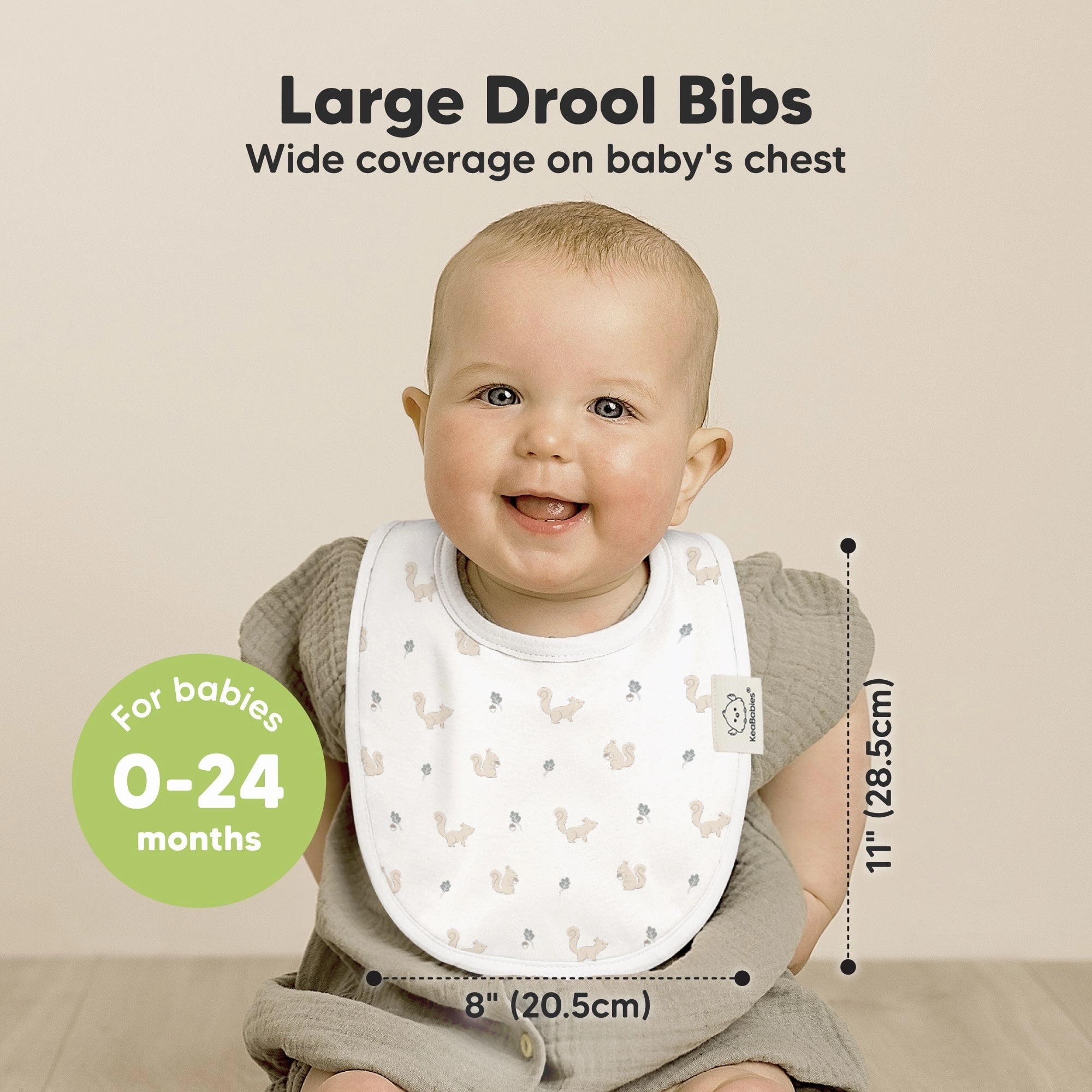 8-Pack Urban Drool Bibs (Prairie)