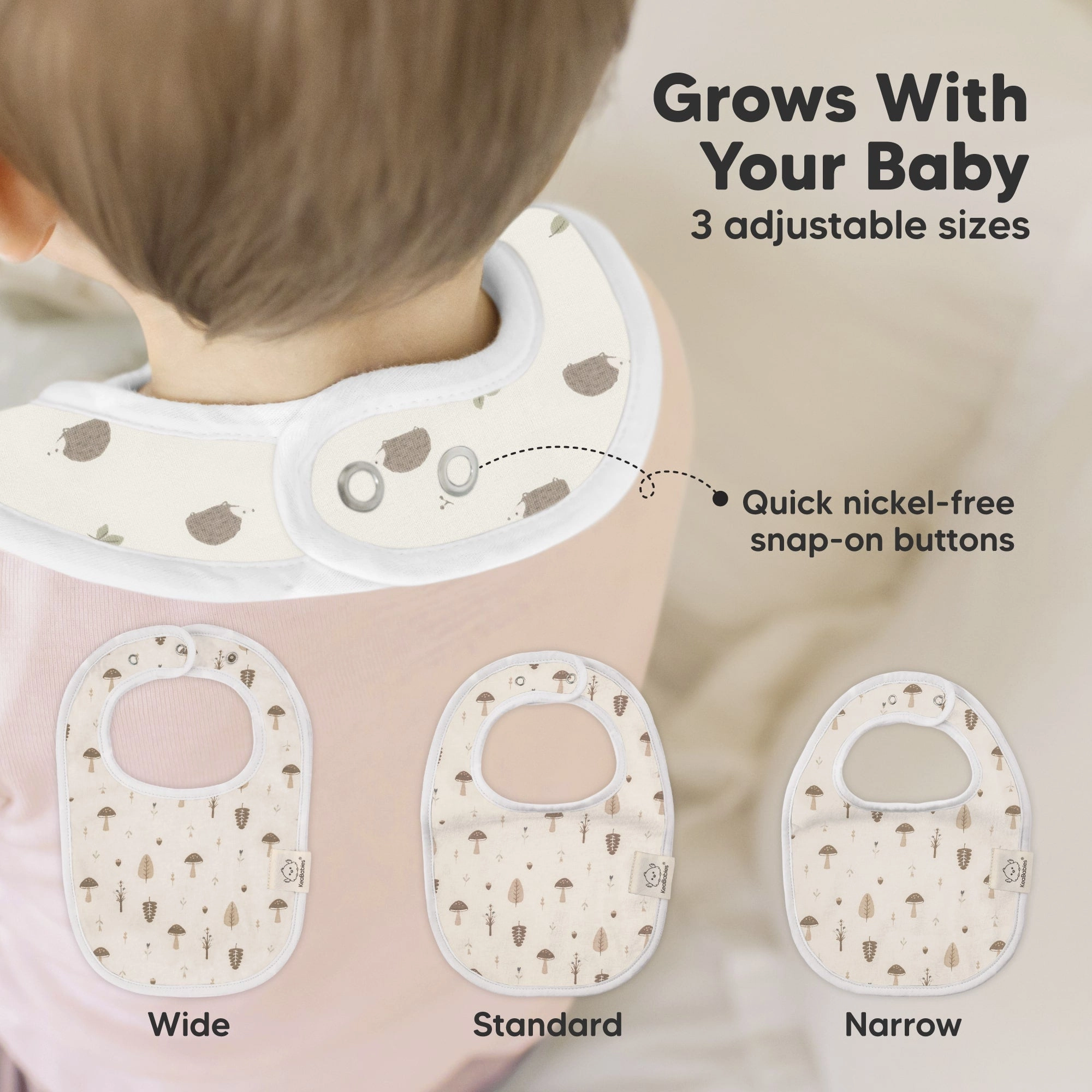 8-Pack Urban Drool Bibs (Prairie)