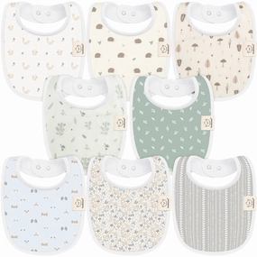8-Pack Urban Drool Bibs (Prairie)
