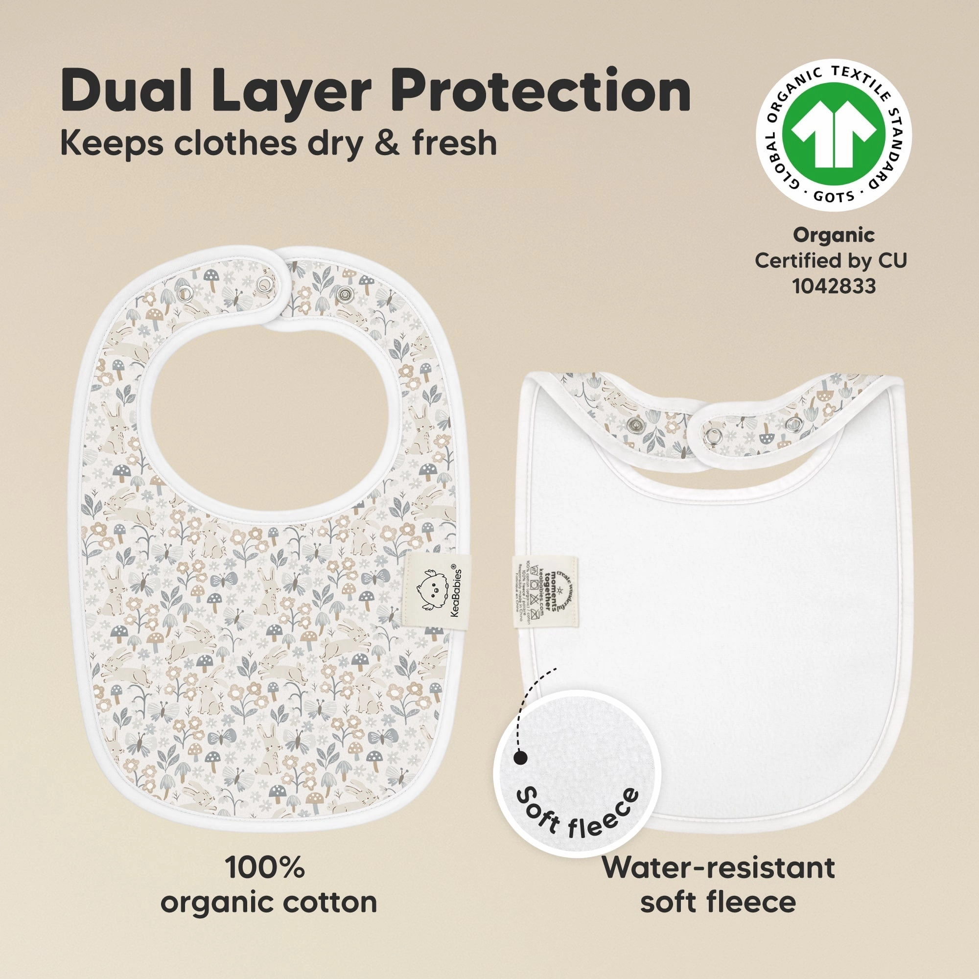 8-Pack Urban Drool Bibs (Prairie)