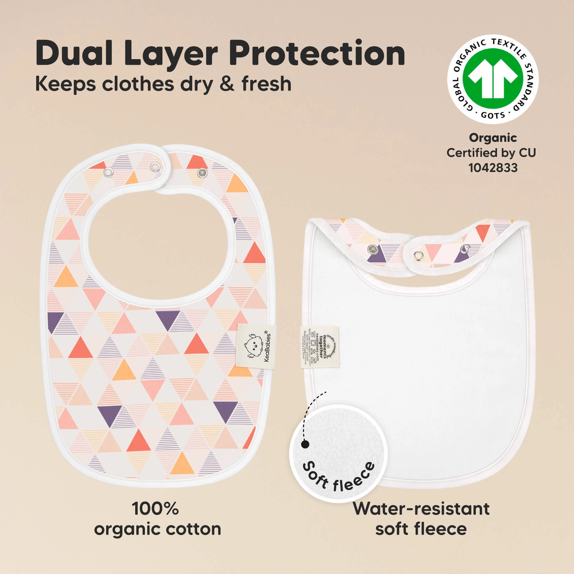 8-Pack Urban Drool Bibs (Prism)