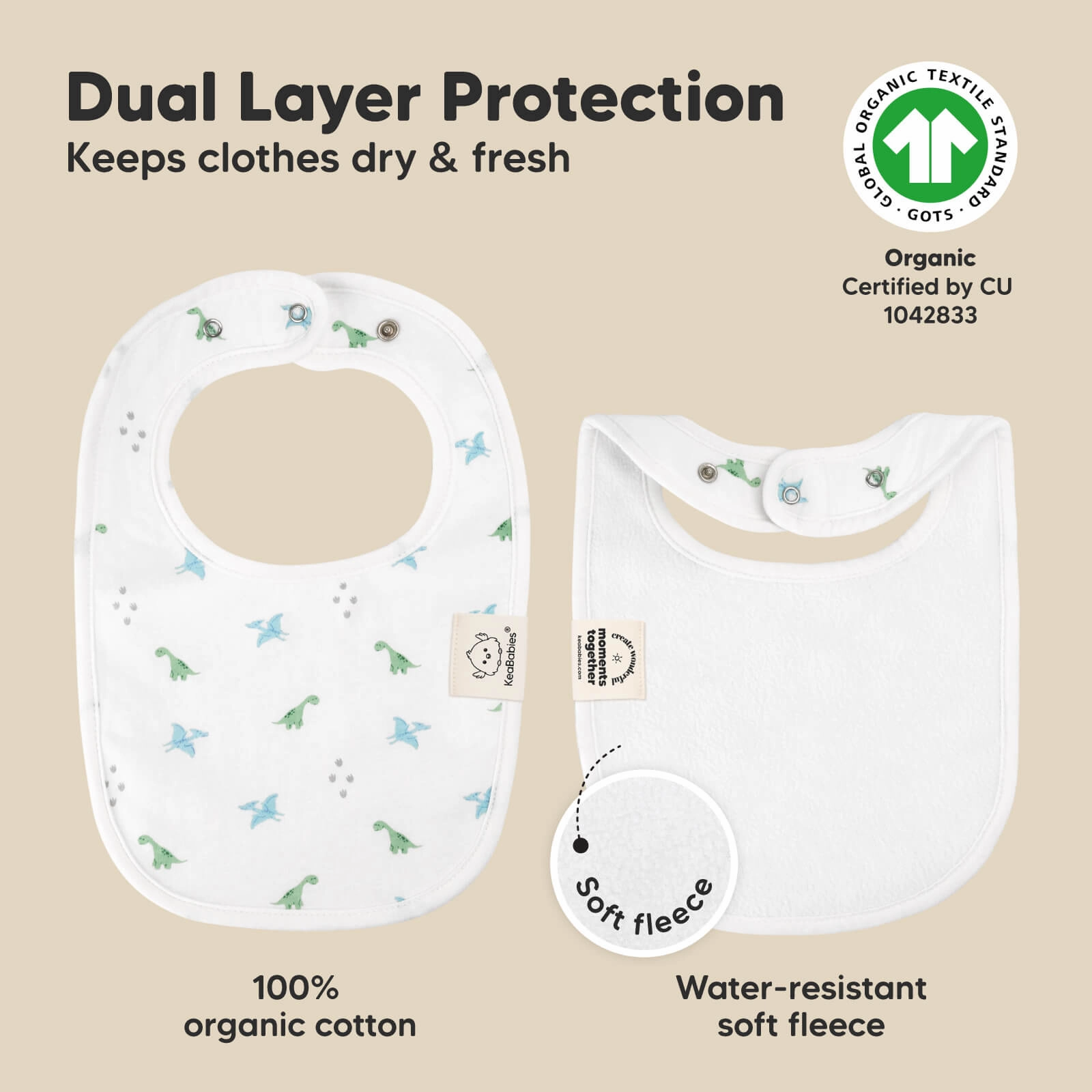 8-Pack Urban Drool Bibs (Roarsome)