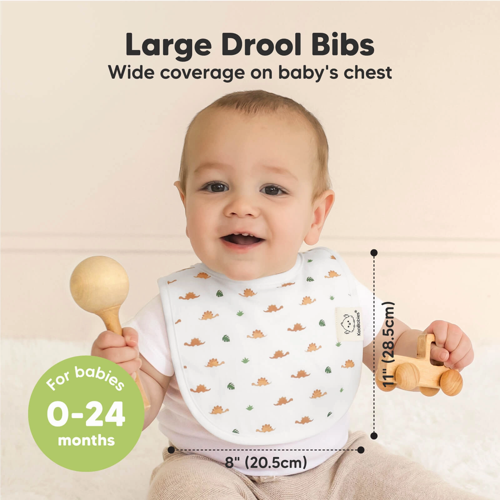 8-Pack Urban Drool Bibs (Roarsome)