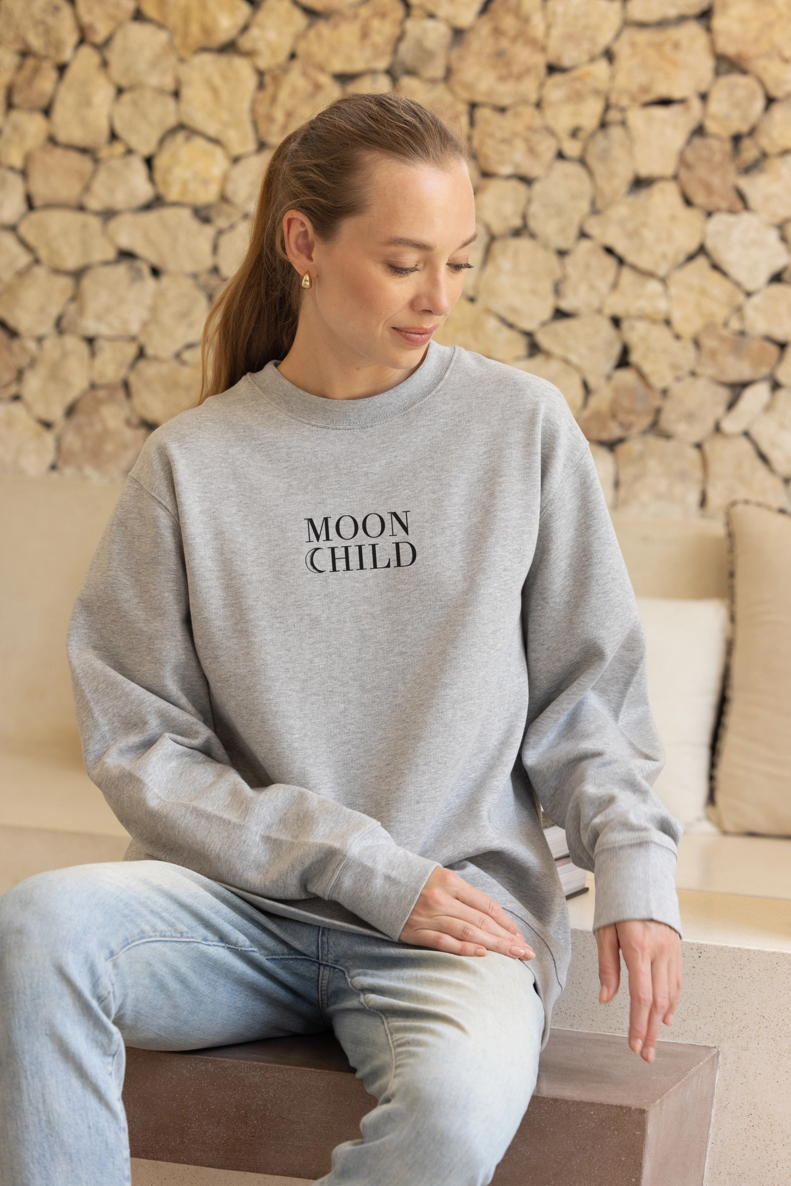 "Moon Child" Relaxed Sweater
