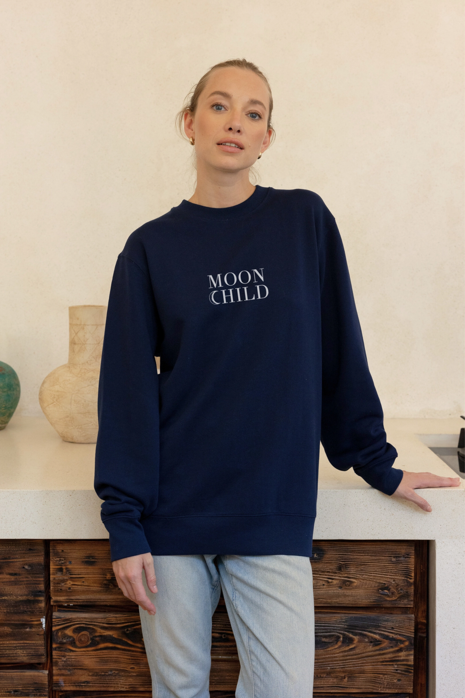 "Moon Child" Relaxed Sweater