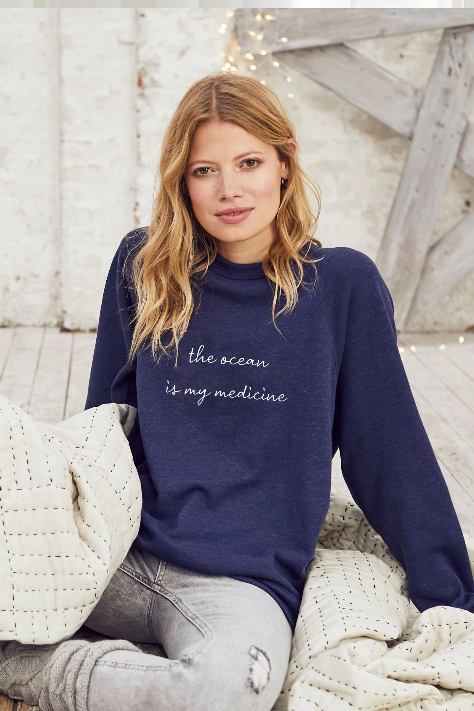"Ocean" Relaxed Sweater
