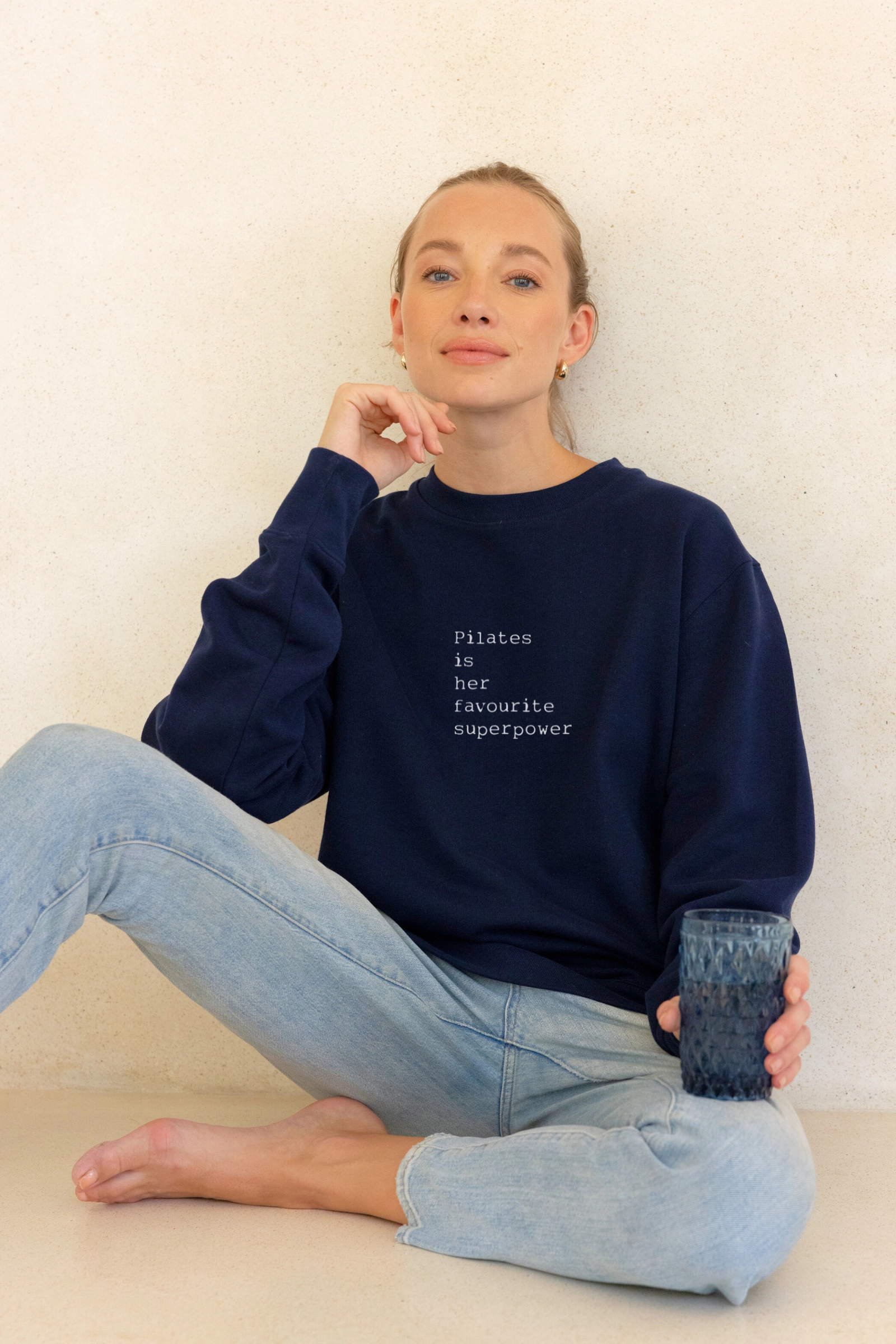 "Pilates Superpower" Relaxed Sweater