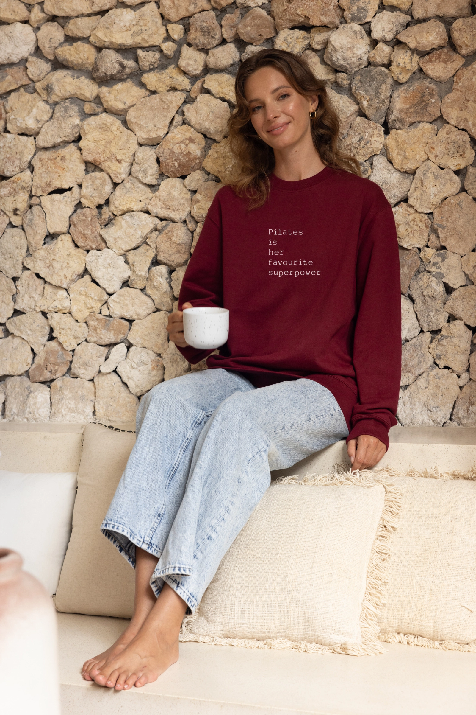 "Pilates Superpower" Relaxed Sweater