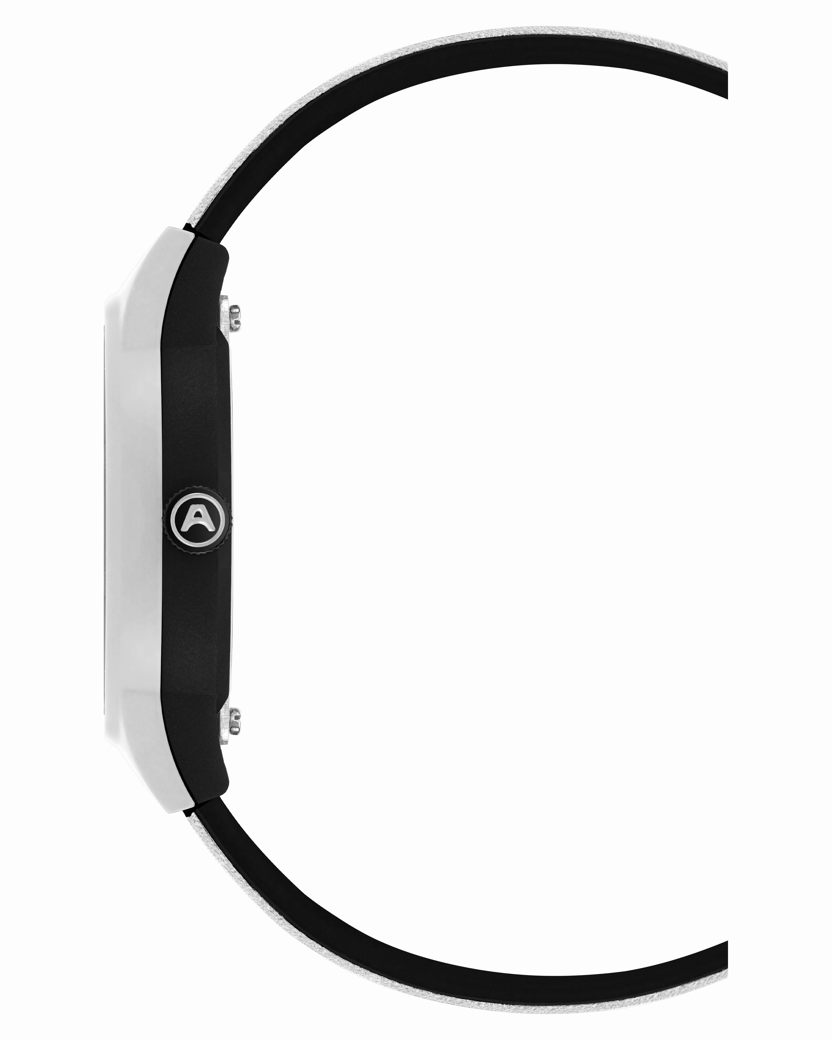 A-Watch™ | 35.5mm, Black with White