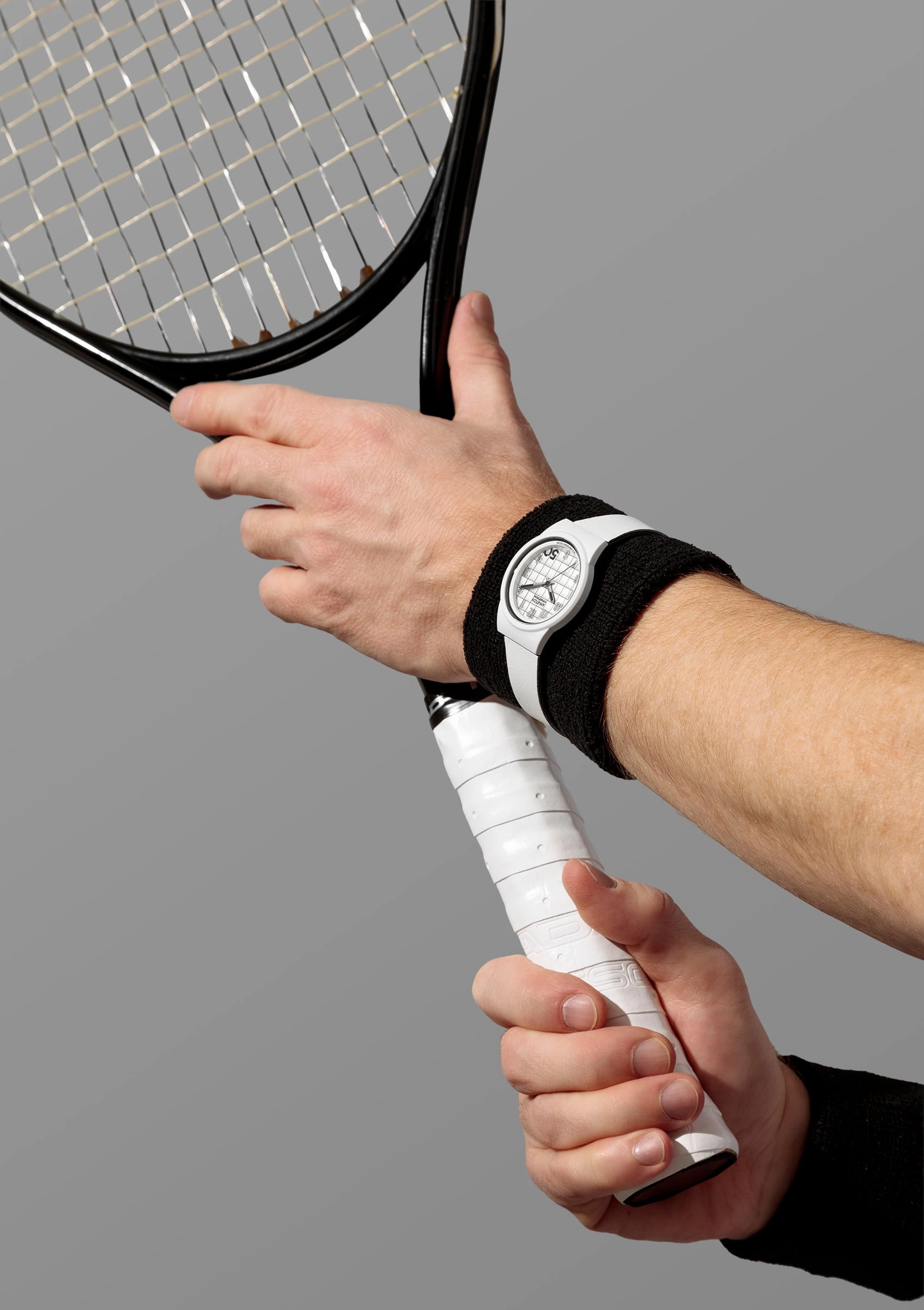 A-Watch™ | 35.5mm, Black with White