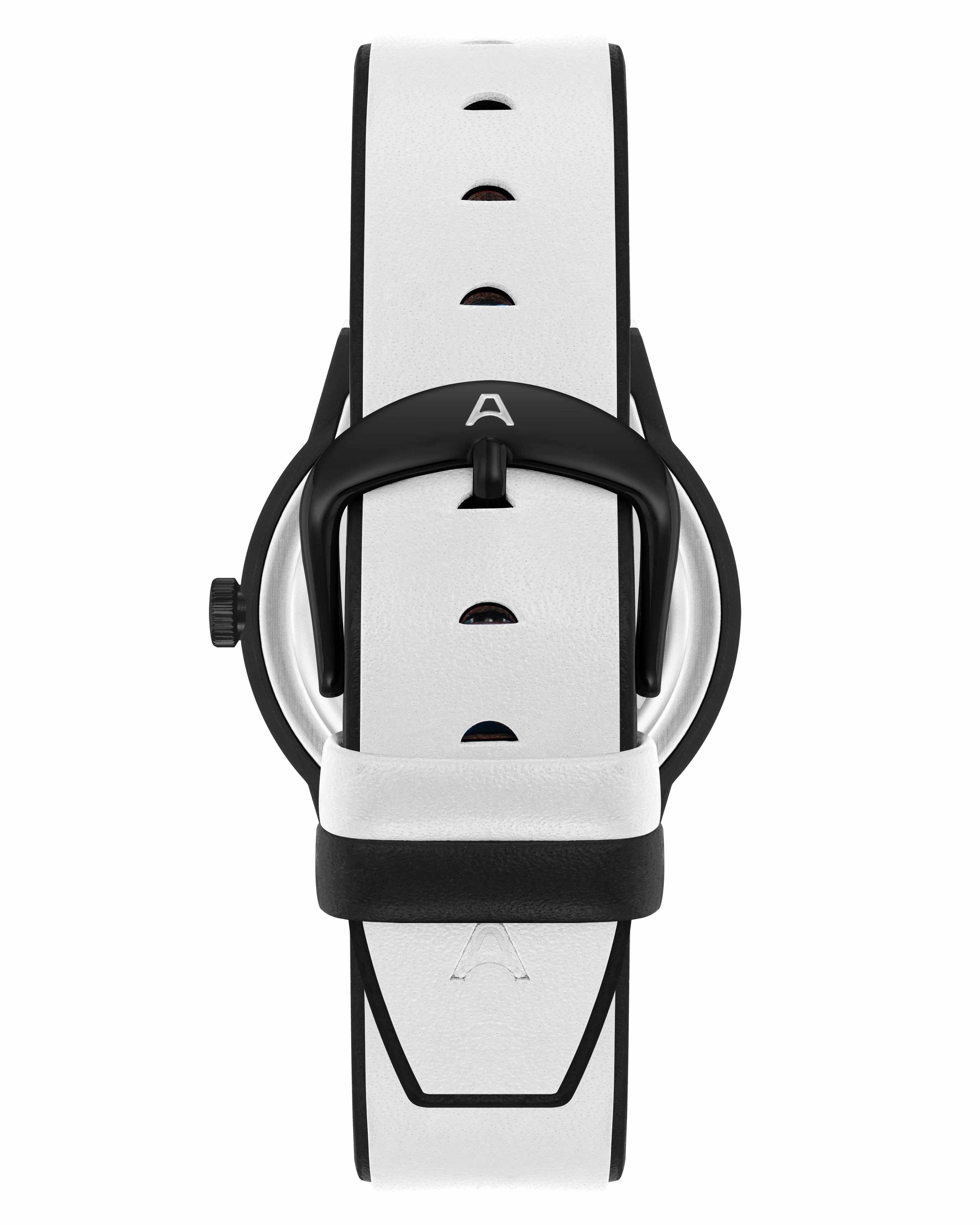 A-Watch™ | 35.5mm, Black with White