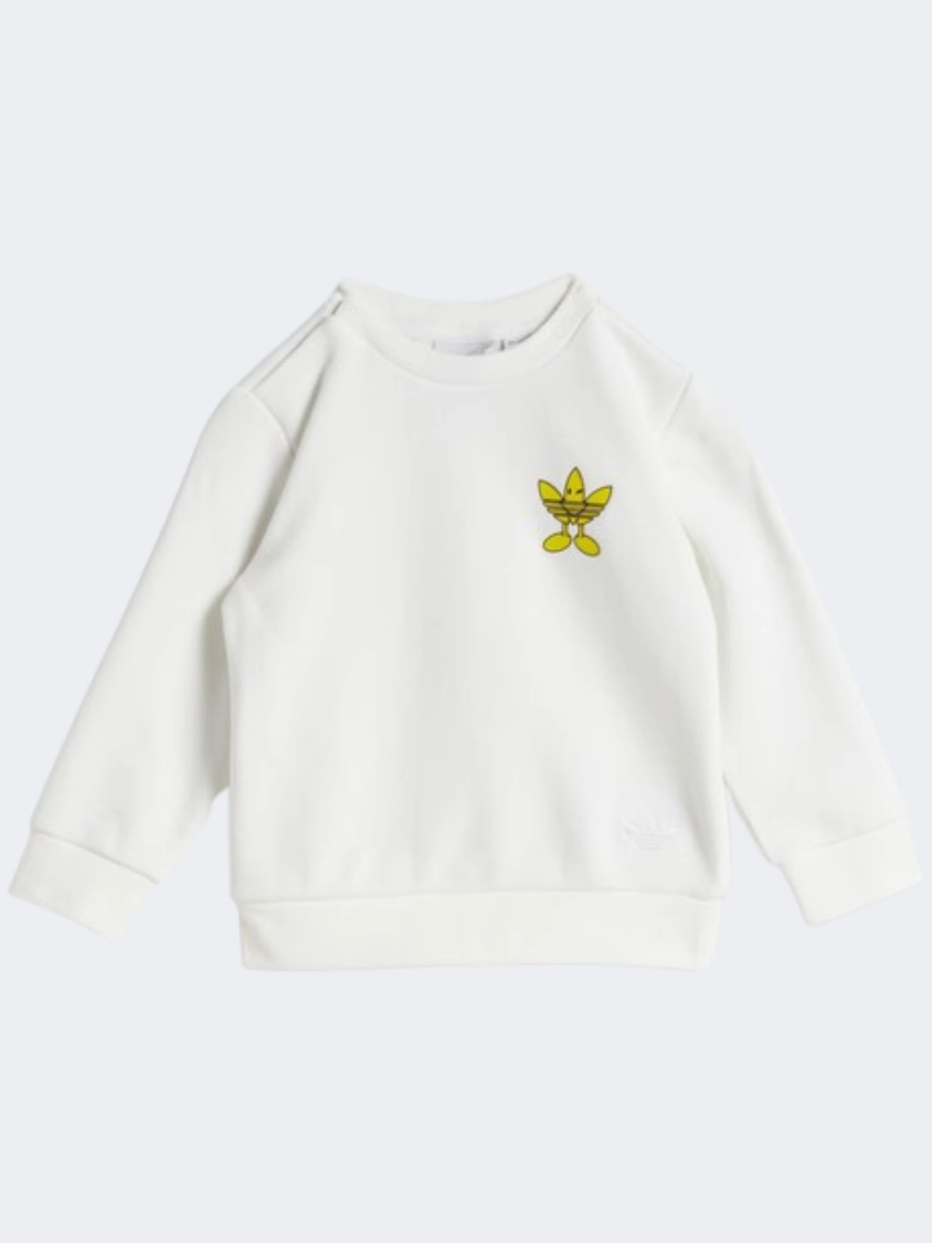 Adidas Originals X Smiley World Crew Baby Boys Original Set White/Black