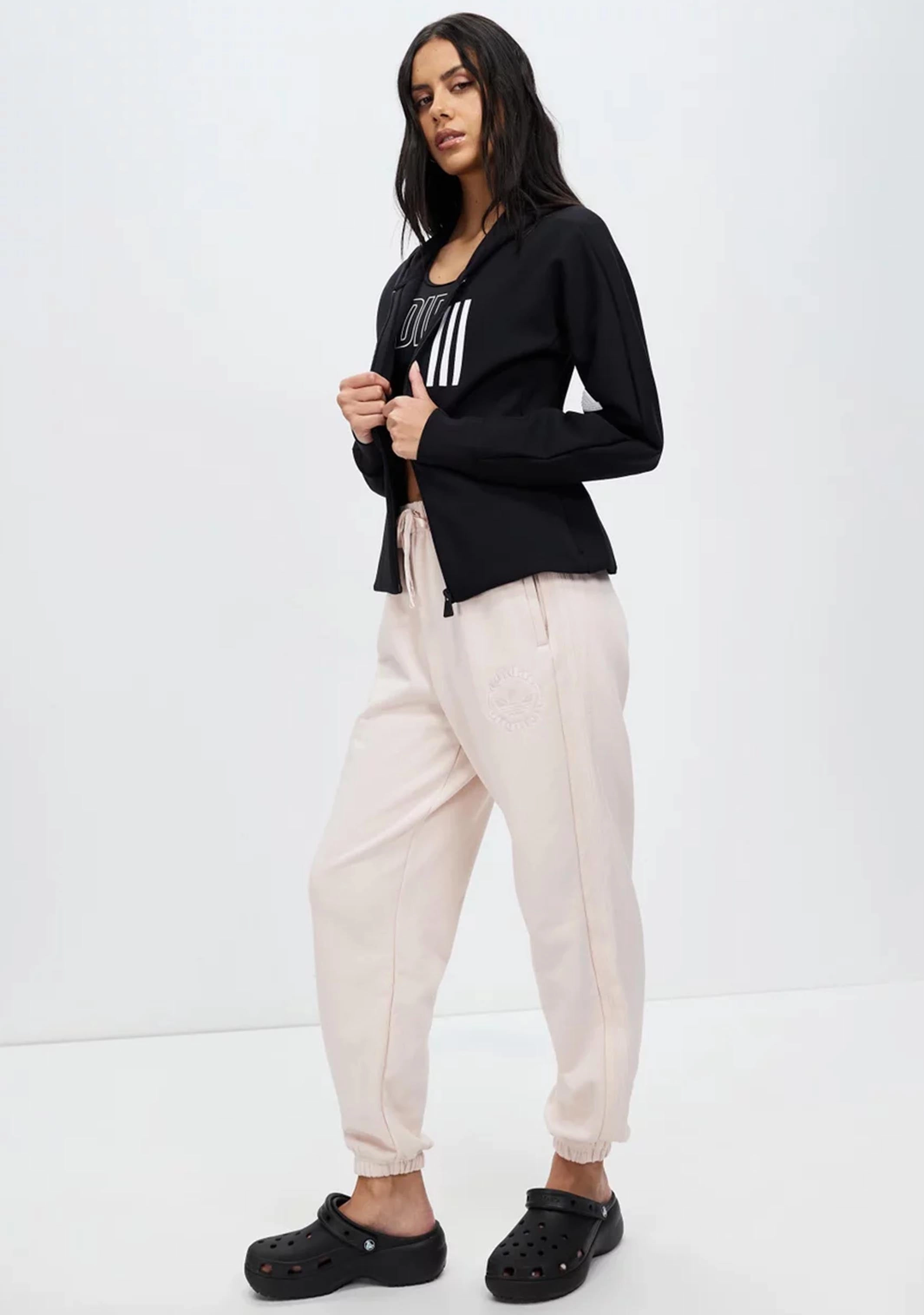 Adidas Womens Mission Victory Slim Fit Full-Zip Hoodie
