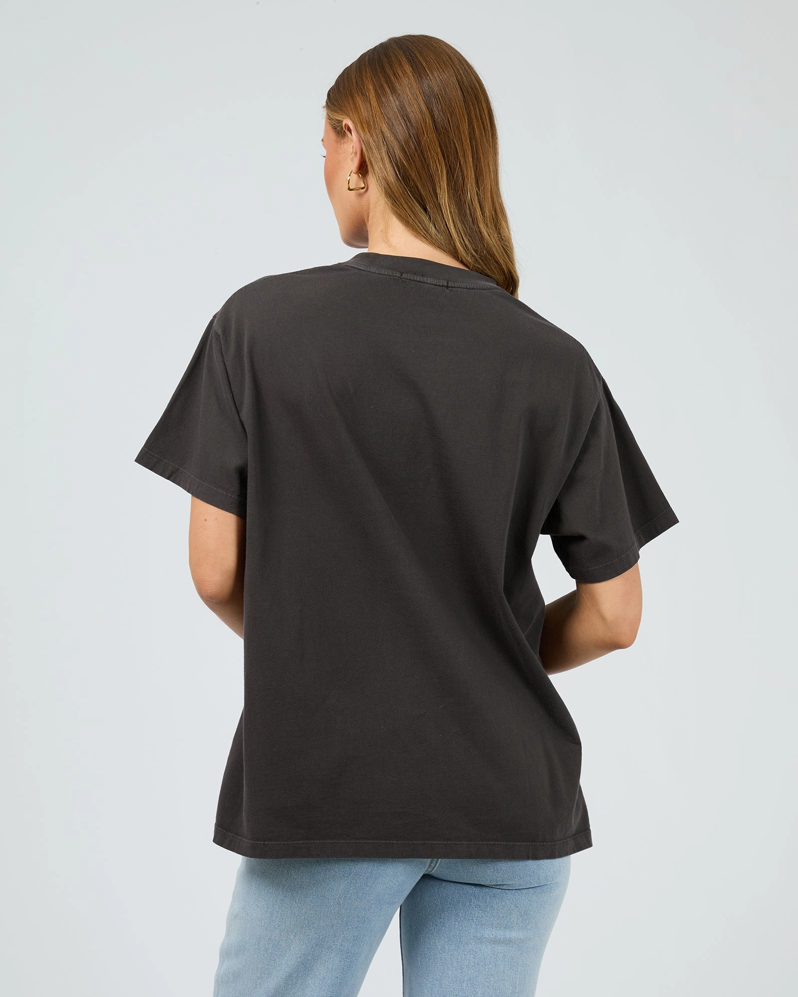 All About Eve Wanderlust Oversized Tee Washed Black