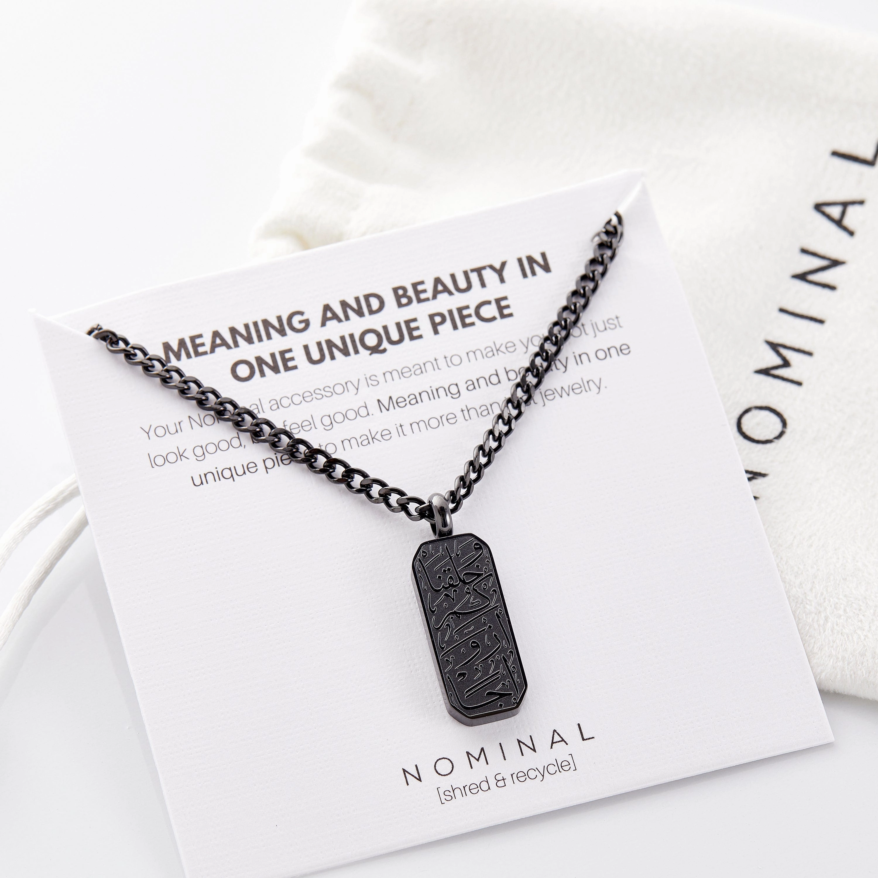 And We Created You In Pairs' Tag Necklace | Men