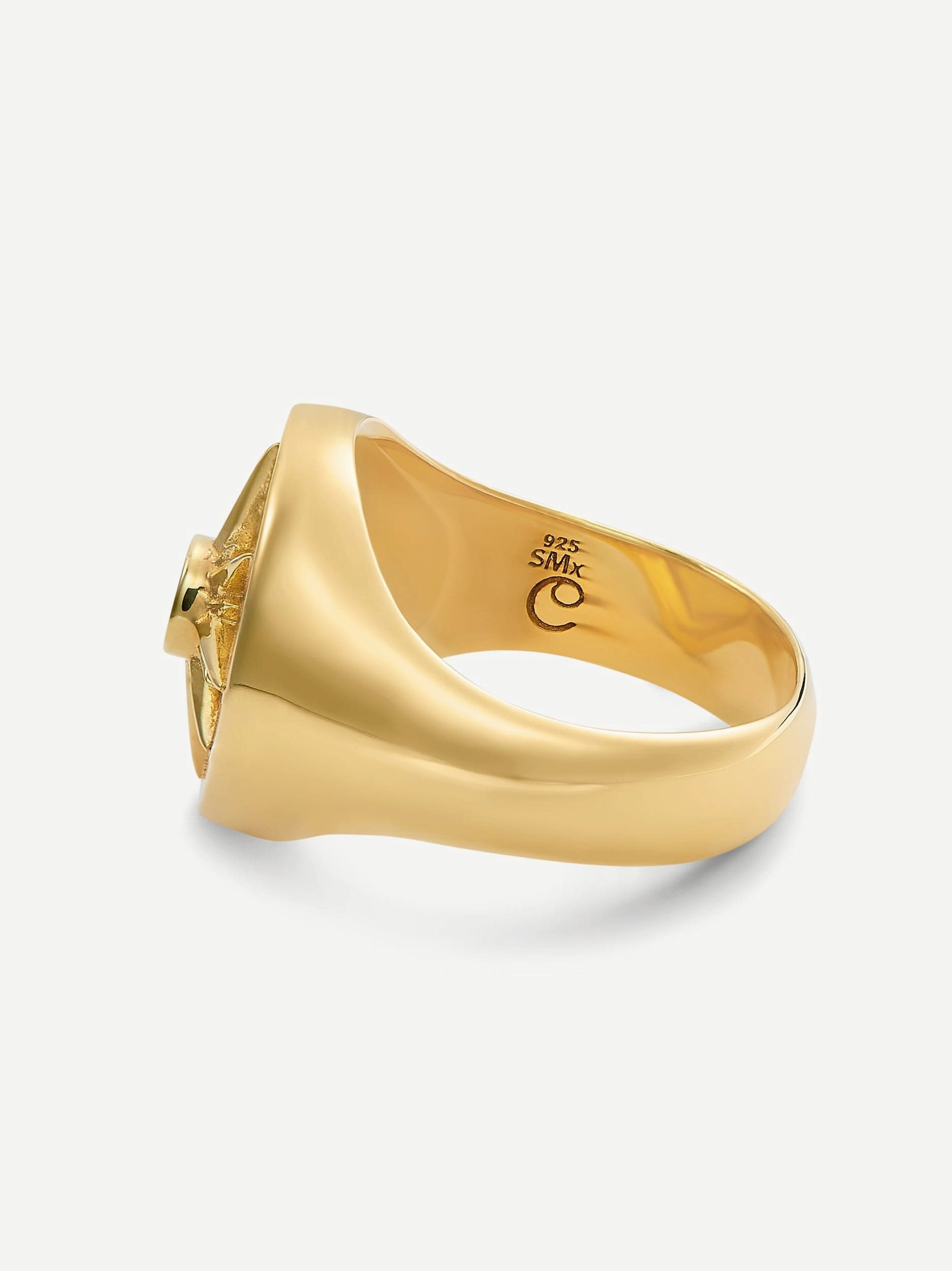 Astrid 18k Gold Plated Ring | Onyx