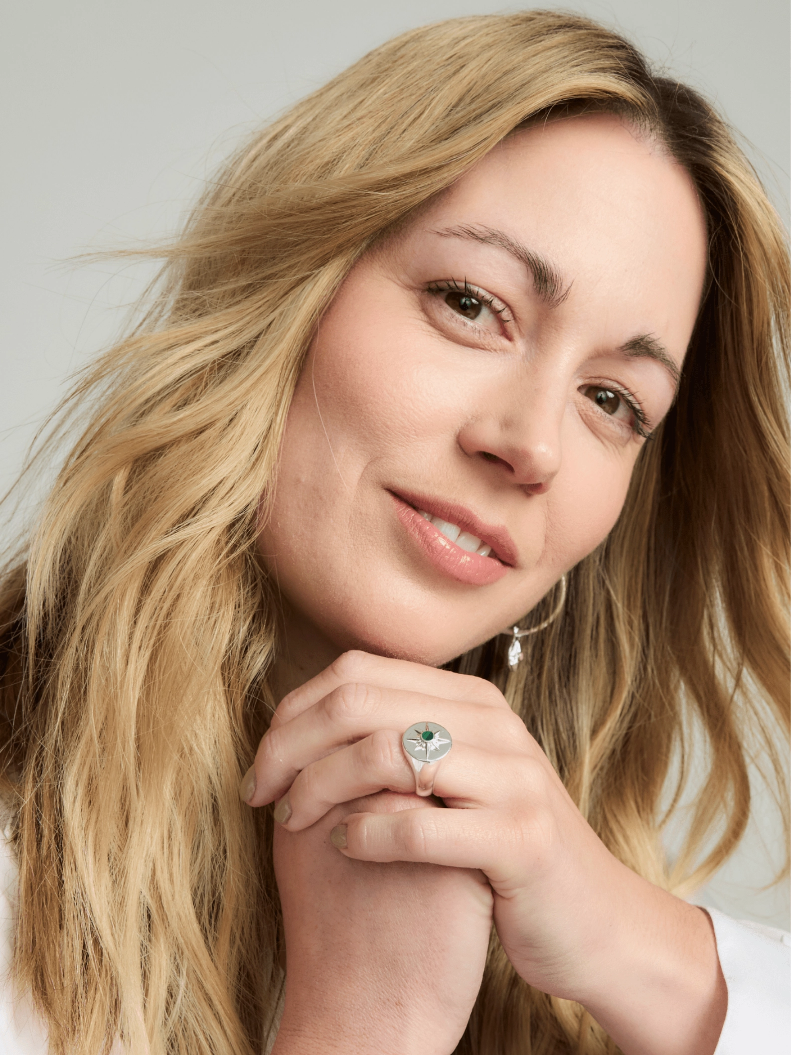 Astrid Sterling Silver Ring | Green Malachite