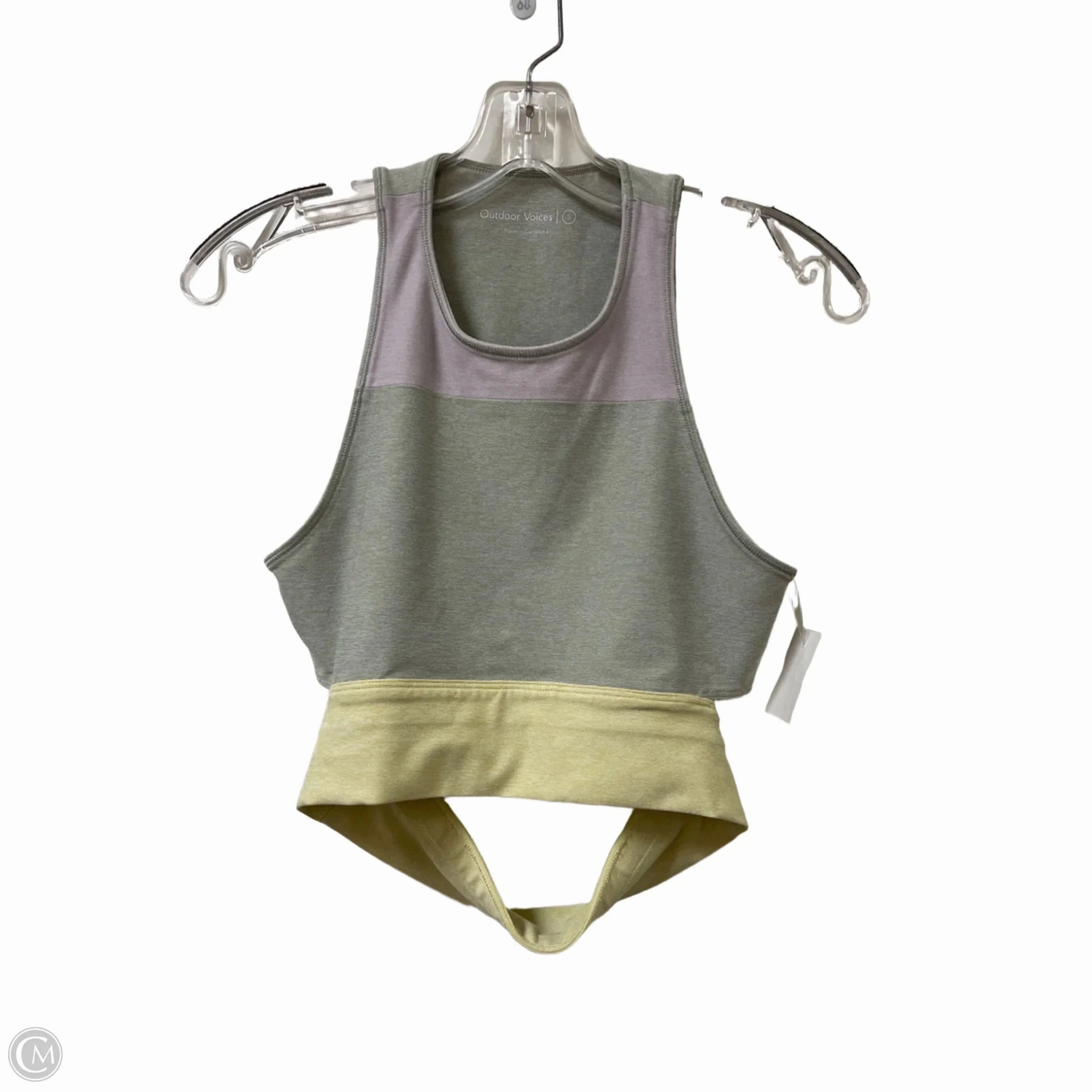 Athletic Bra By Outdoor Voices In Purple & Yellow. Size: S