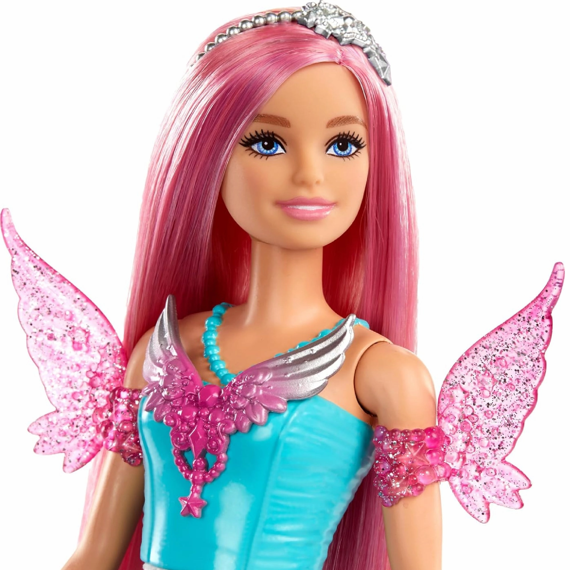 Barbie JCW48 Doll with 2 Fantasy Pets, Barbie Malibu from Barbie a Touch of Magic, Blonde & Pink