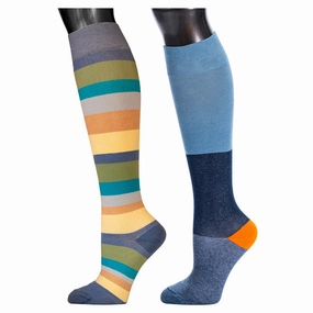 Be Shapy | Leg Compression Knee High Unisex Socks | Medias Largas Coloridas para Hombre
