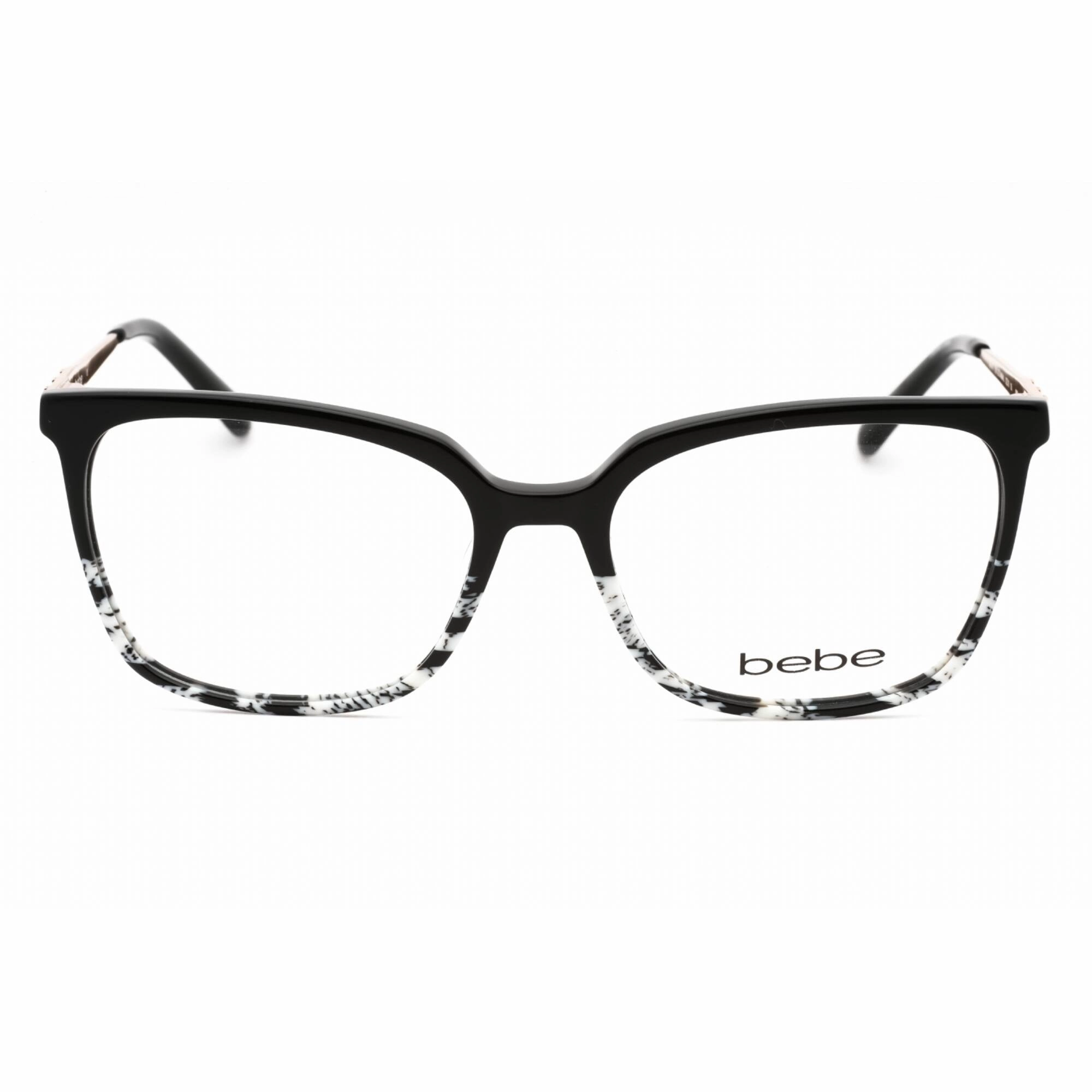 Bebe Women's Eyeglasses - Jet Animal Plastic Full Rim Square Shape Frame | BB5197 001