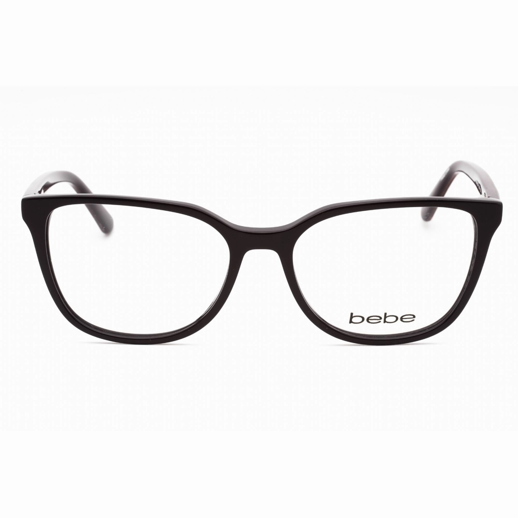 Bebe Women's Eyeglasses - Plum Acetate Full Rim Frame Clear Demo Lens | BB5201 500