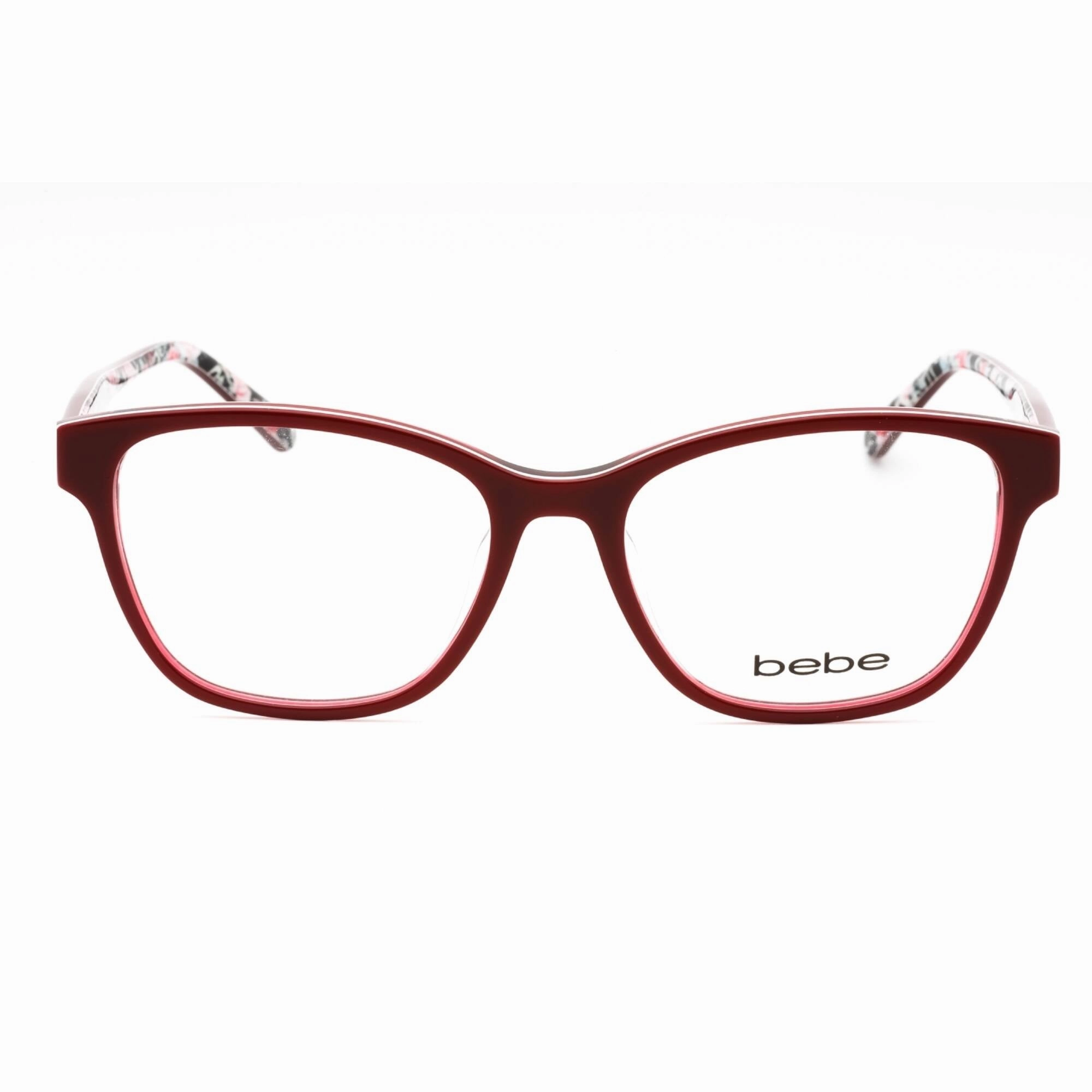 Bebe Women's Eyeglasses - Ruby Full Rim Cat Eye Frame Clear Demo Lens | BB5184 601