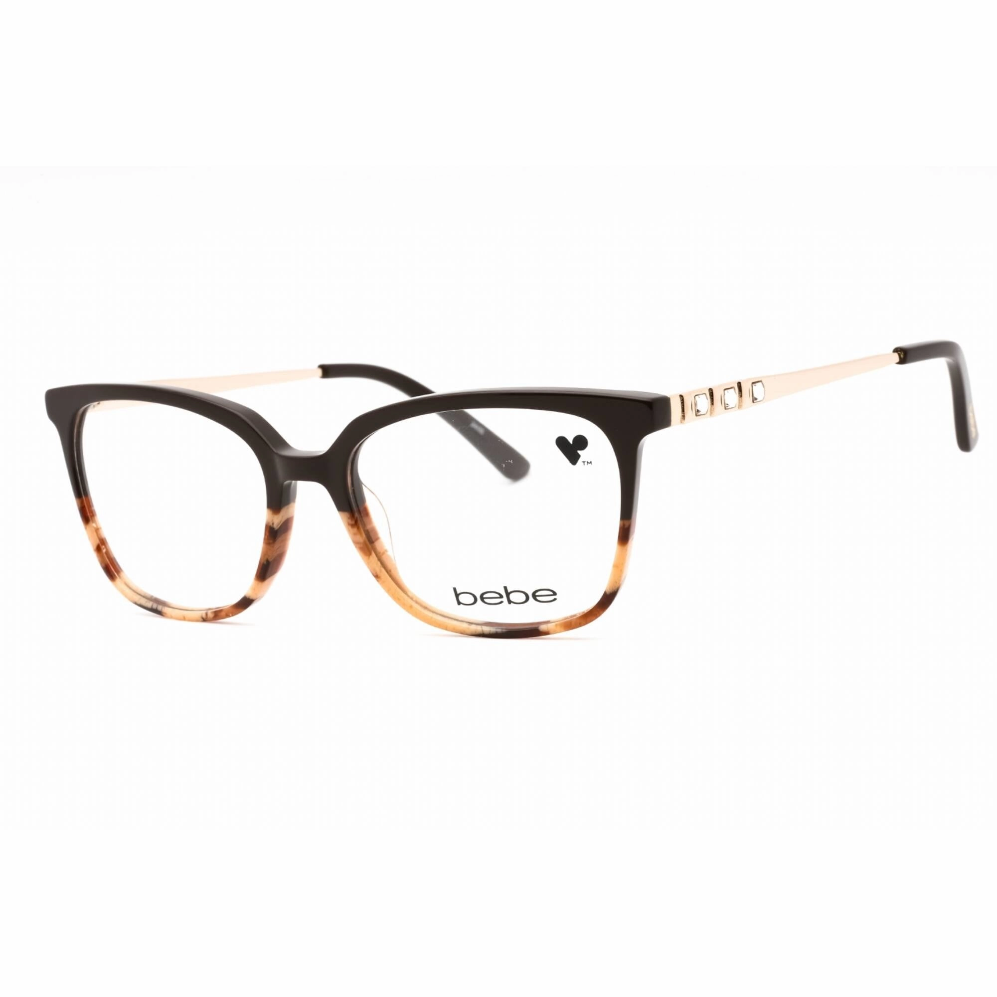 Bebe Women's Eyeglasses - Topaz Animal Plastic Full Rim Square Frame | BB5197 200