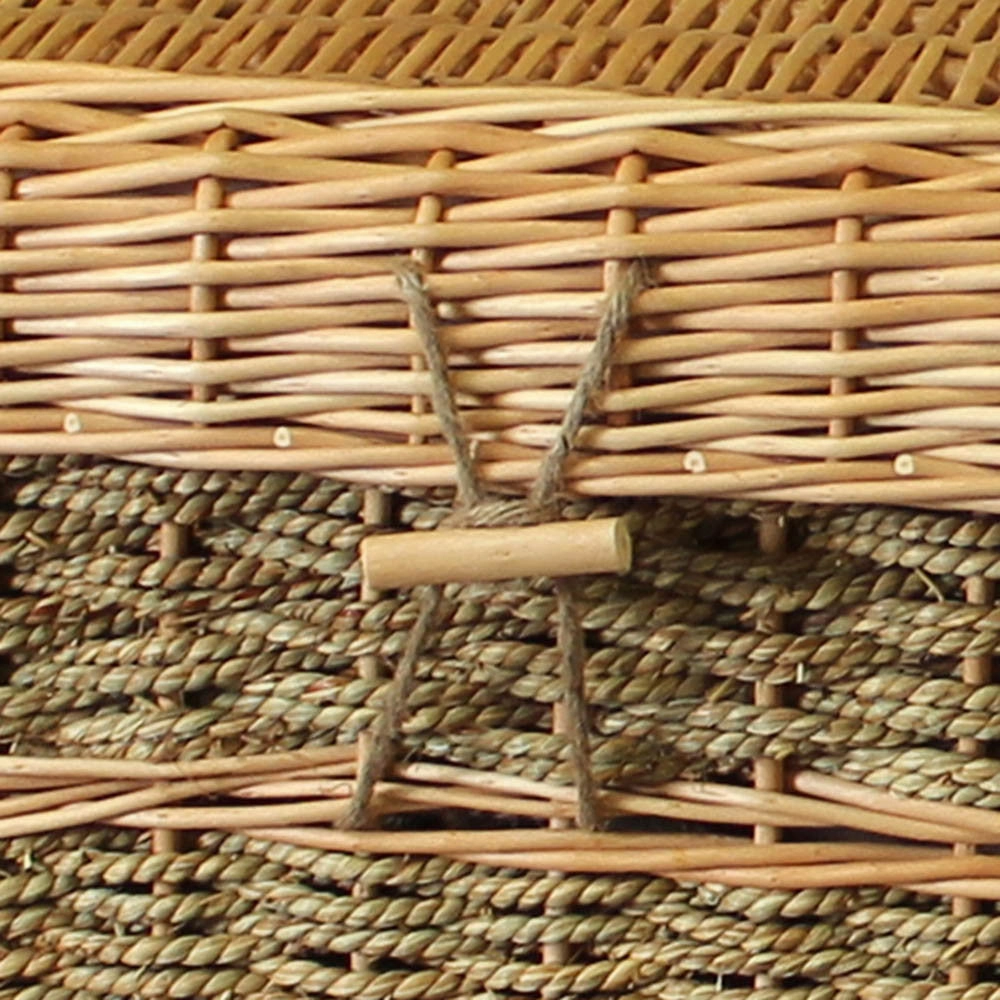Biodegradable Casket for Burial or Cremation in Seagrass - Eco-Friendly & Sustainable