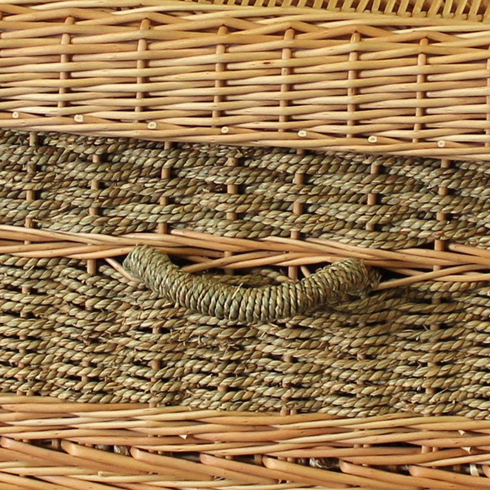 Biodegradable Casket for Burial or Cremation in Seagrass - Eco-Friendly & Sustainable