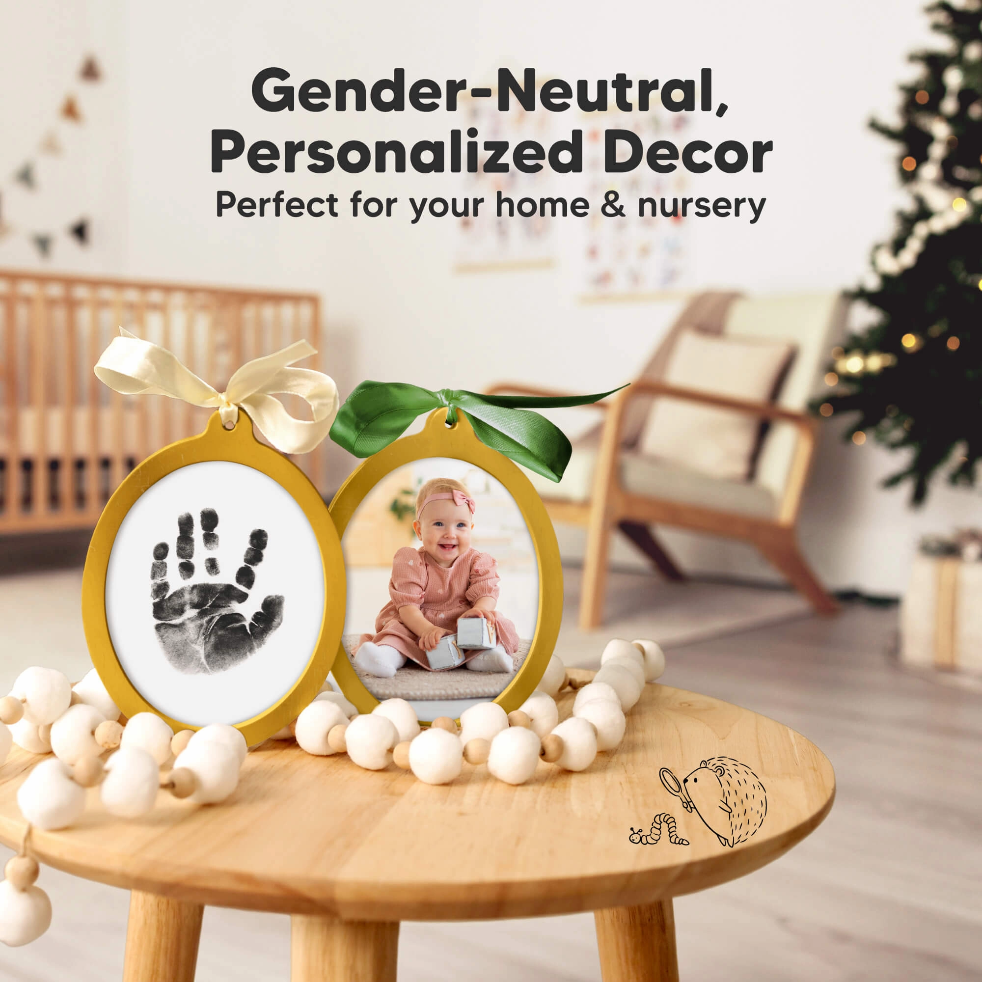 Bitsy Inkless Baby Print and Photo Ornaments