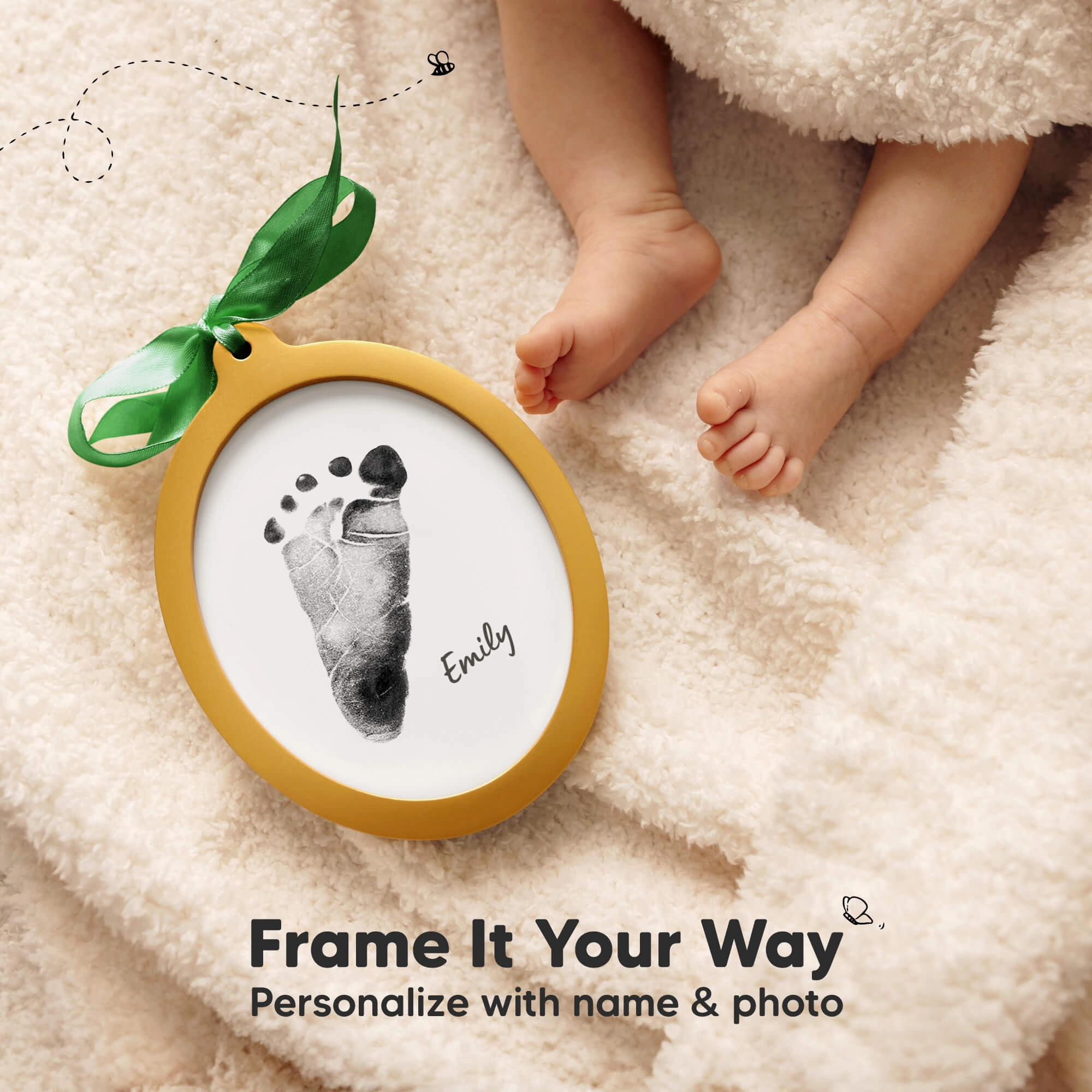 Bitsy Inkless Baby Print and Photo Ornaments