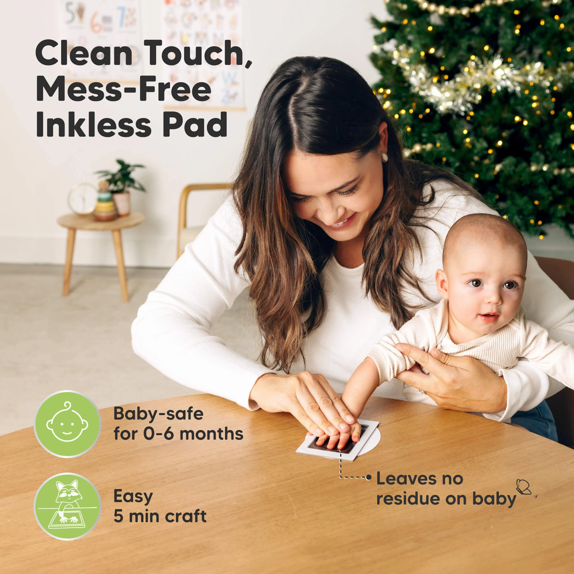 Bitsy Inkless Baby Print and Photo Ornaments