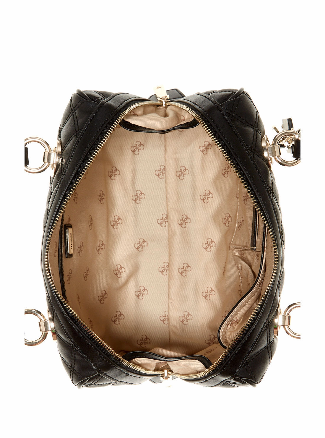 Black Cessily Box Satchel Bag