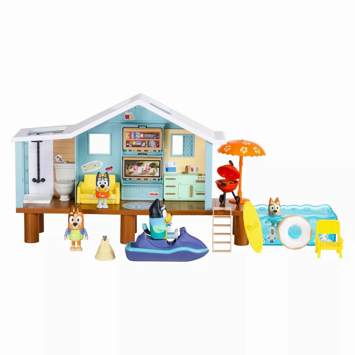 Bluey 87822658 Ultimate Beach Cabin Playset