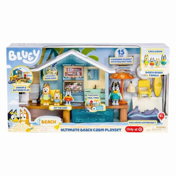 Bluey 87822658 Ultimate Beach Cabin Playset