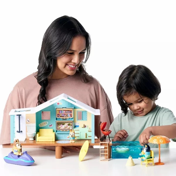 Bluey 87822658 Ultimate Beach Cabin Playset