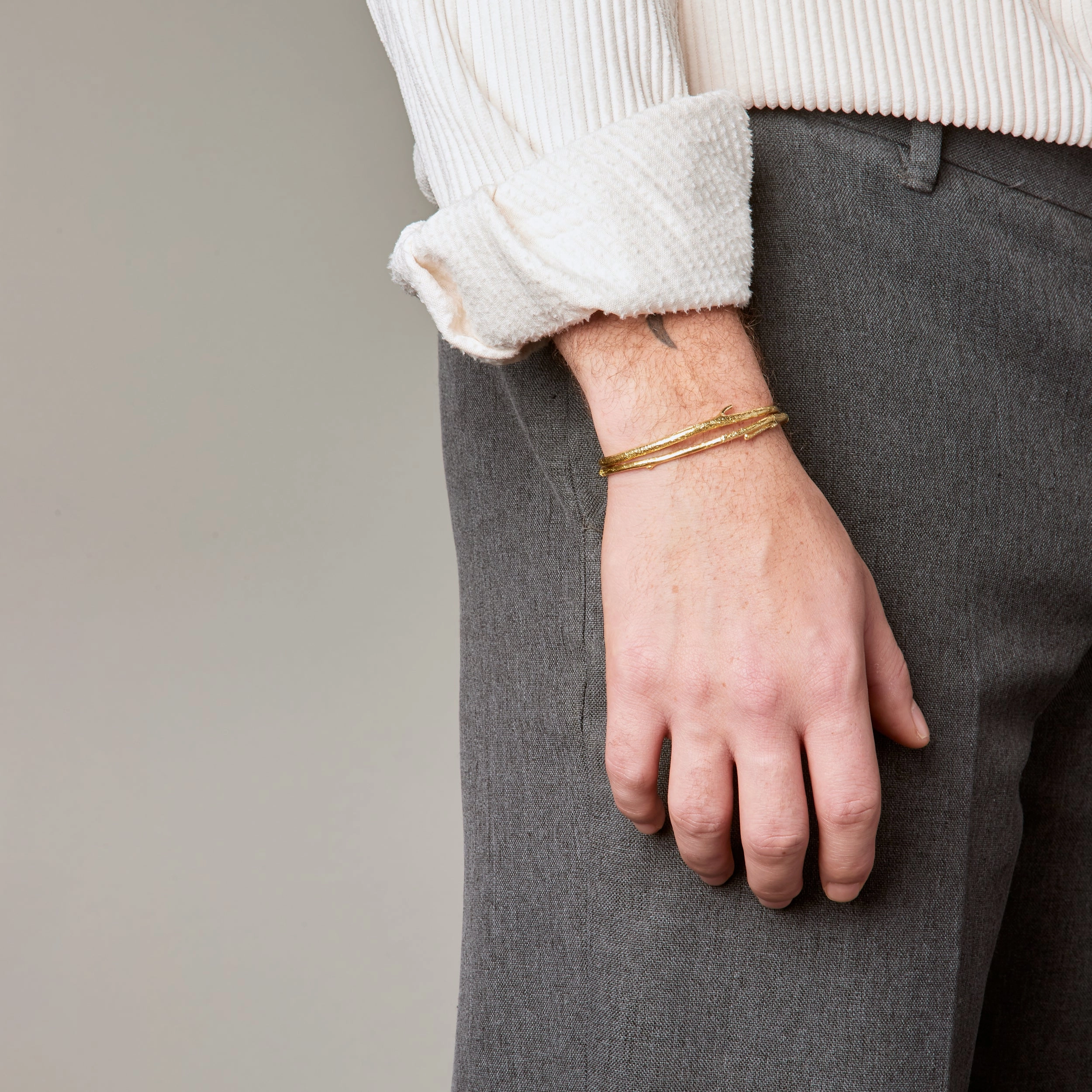 Branch Cuffs in Gold