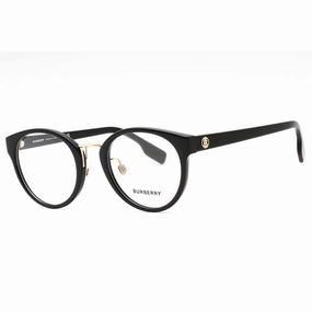 Burberry Women's Eyeglasses - Black Plastic Full Rim Oval Shape Frame | 0BE2360D 3001