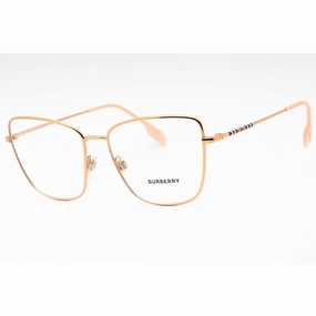 Burberry Women's Eyeglasses - Rose Gold Metal Full Rim Butterfly Frame | 0BE1367 1337